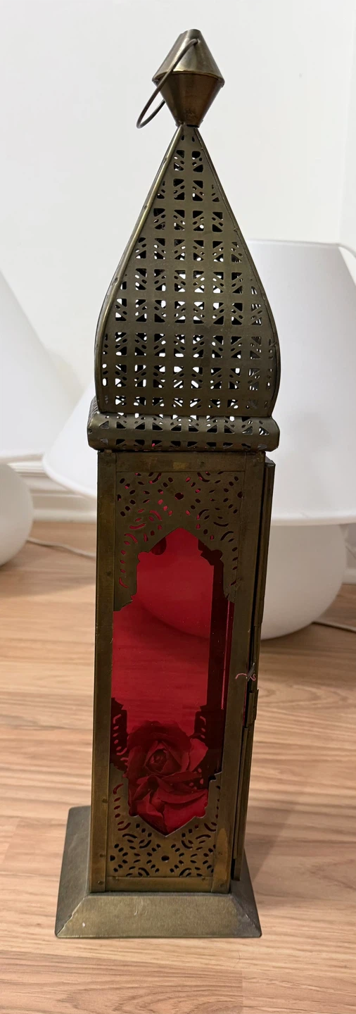 Red Moroccan Style Lantern