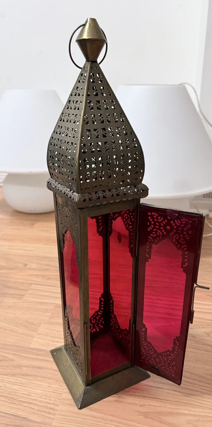 Red Moroccan Style Lantern - photo 2