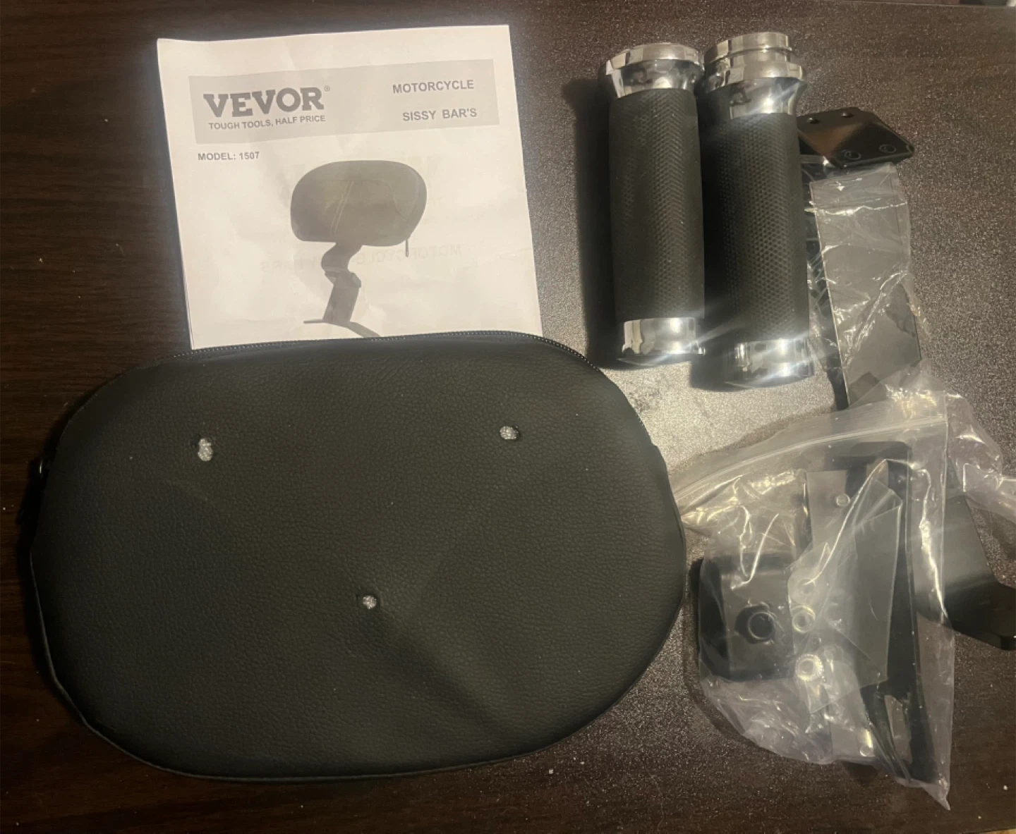 Vevor Motorcycle Sissy Bar - Model 1507
