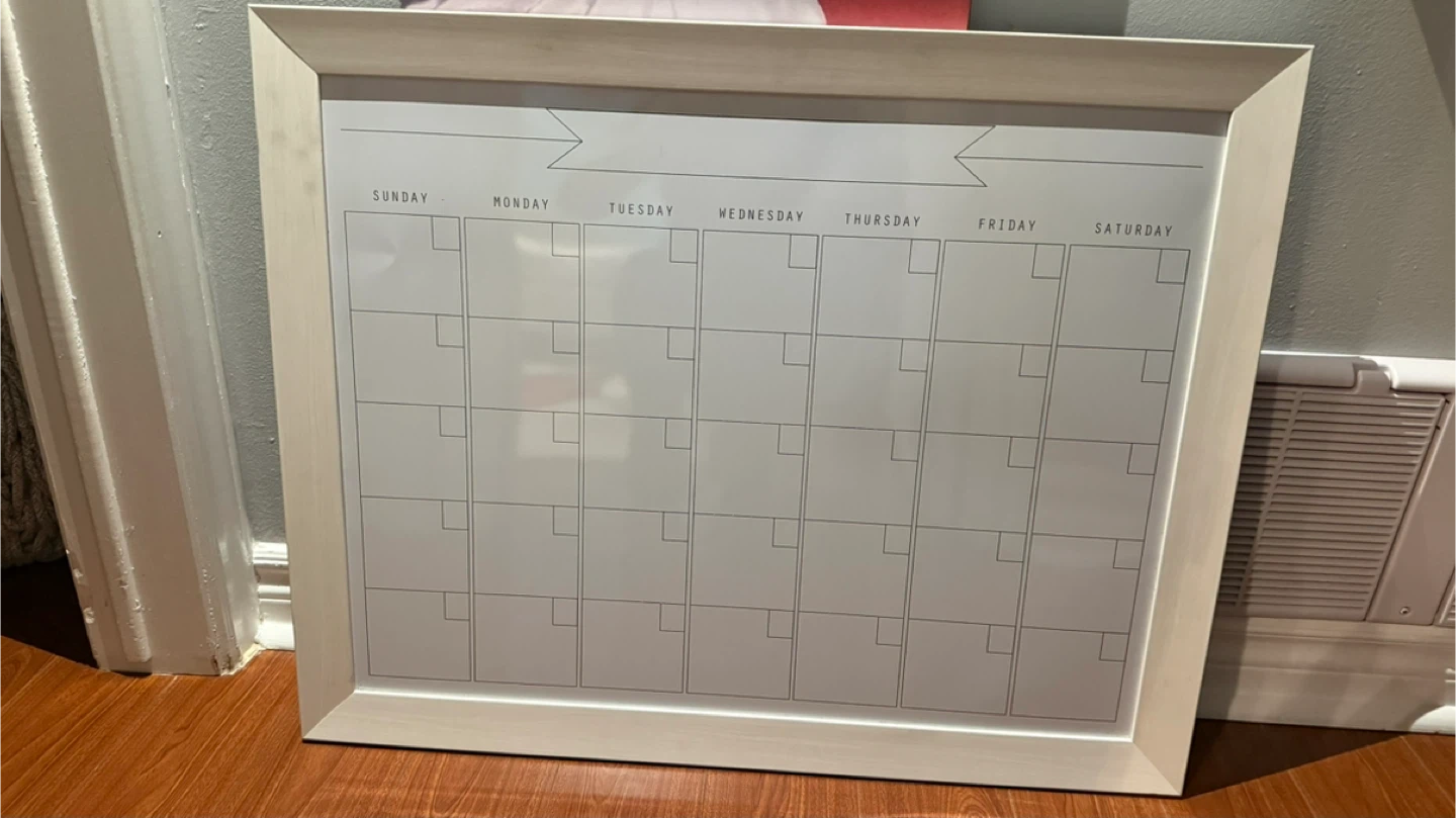 Framed Dry Erase Calendar - photo 3