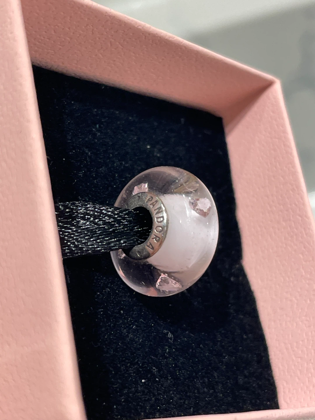 Pandora pink murano charm - photo 2