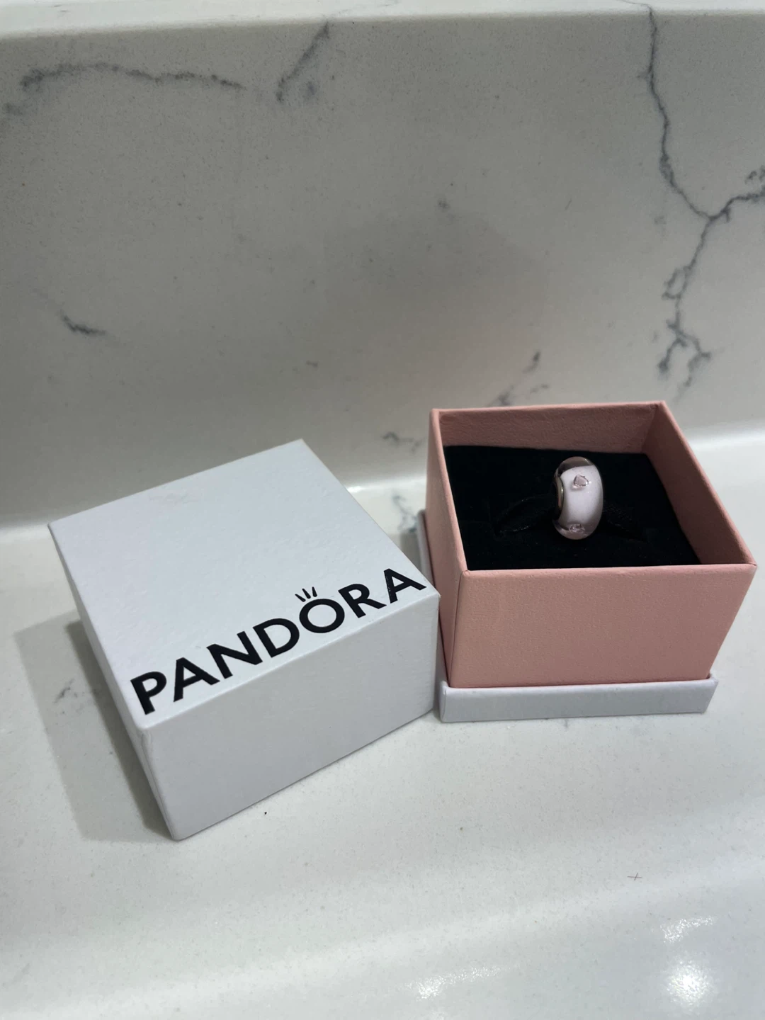 Pandora pink murano charm