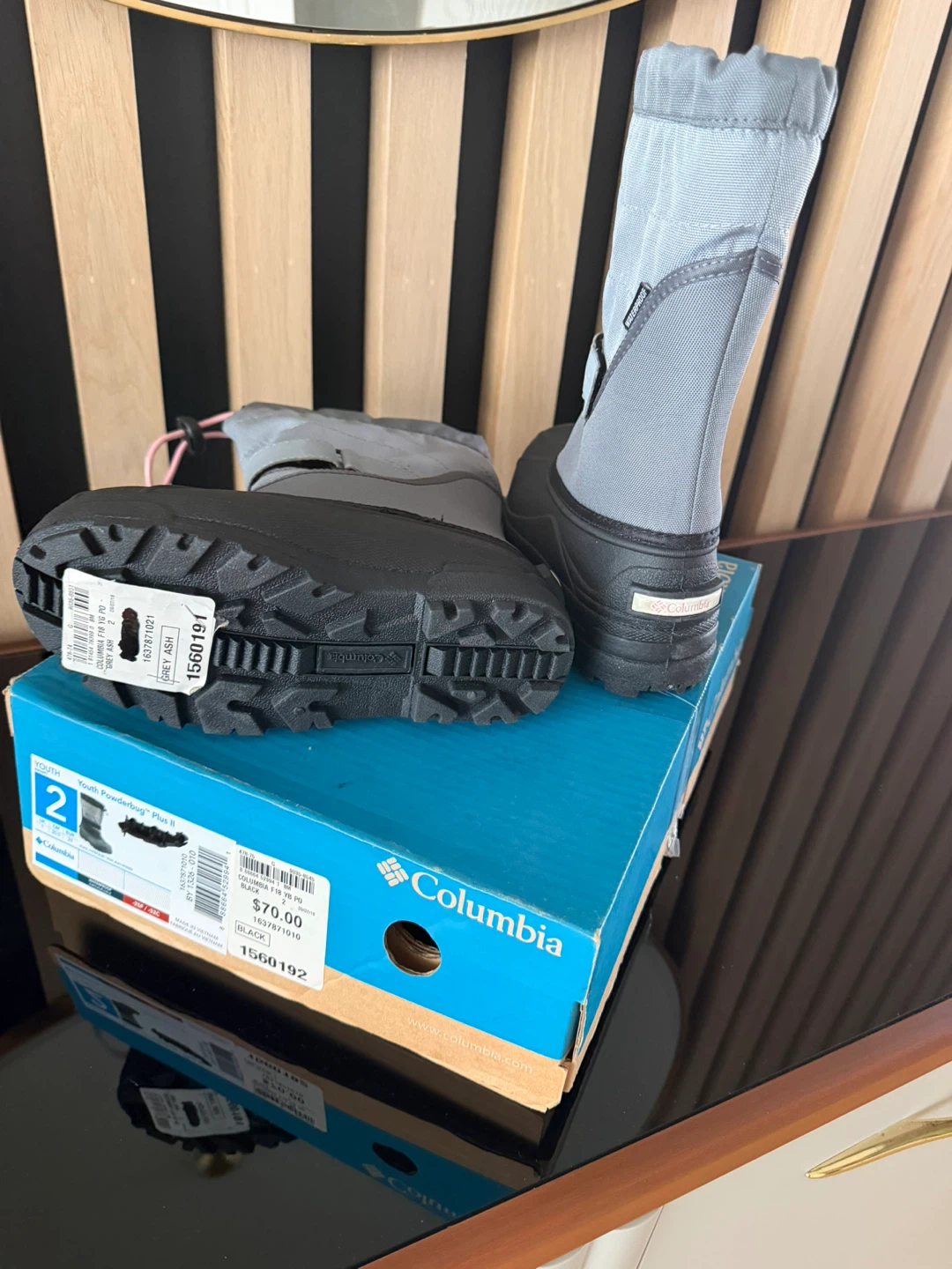 Columbia Youth Powderbug Plus II Snow Boots - Size 2 - photo 3
