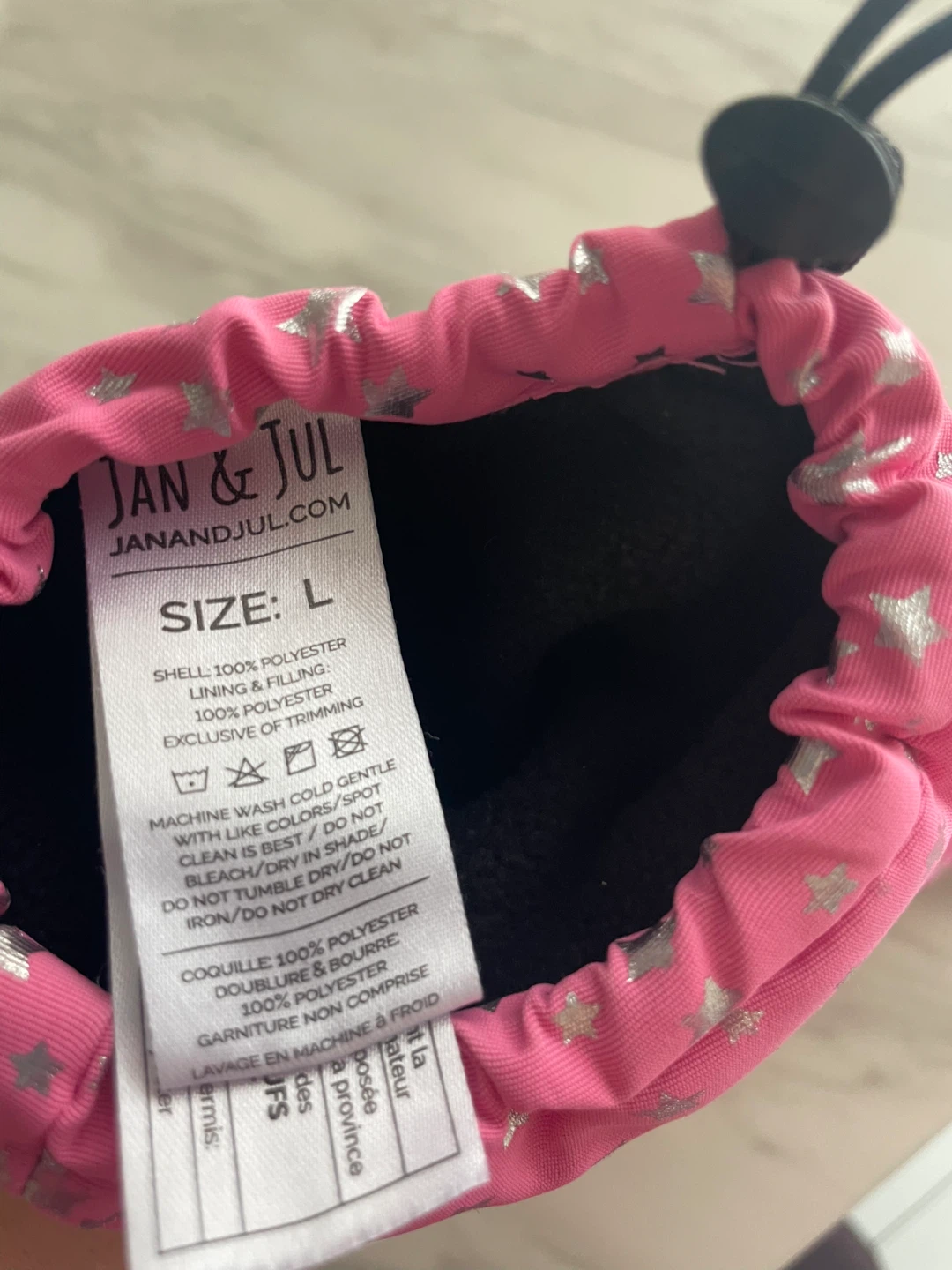 Jan & Jul Pink Mittens - Size L - photo 3