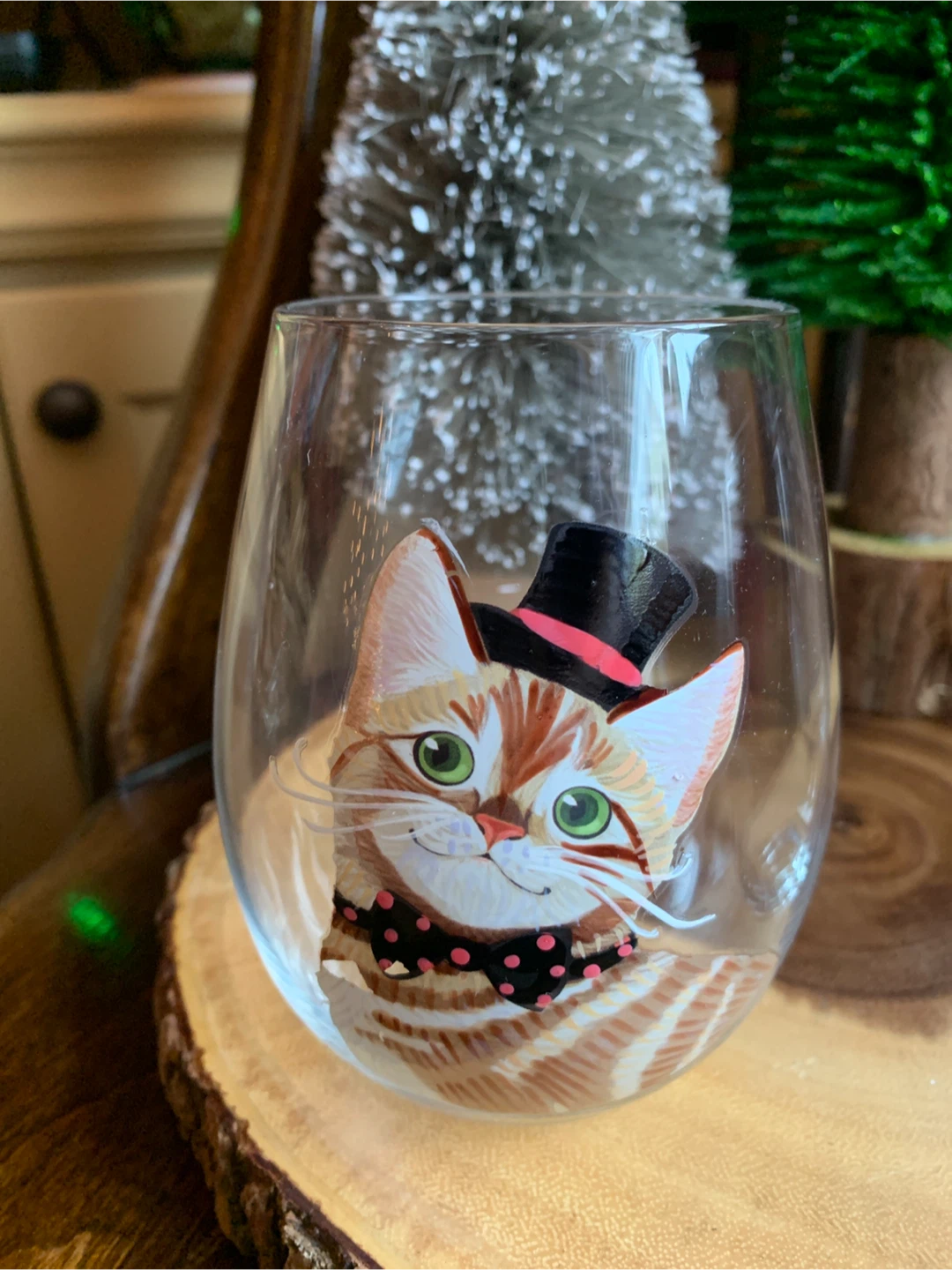 Cat Stemless Wine Glasses-Pier One - photo 4