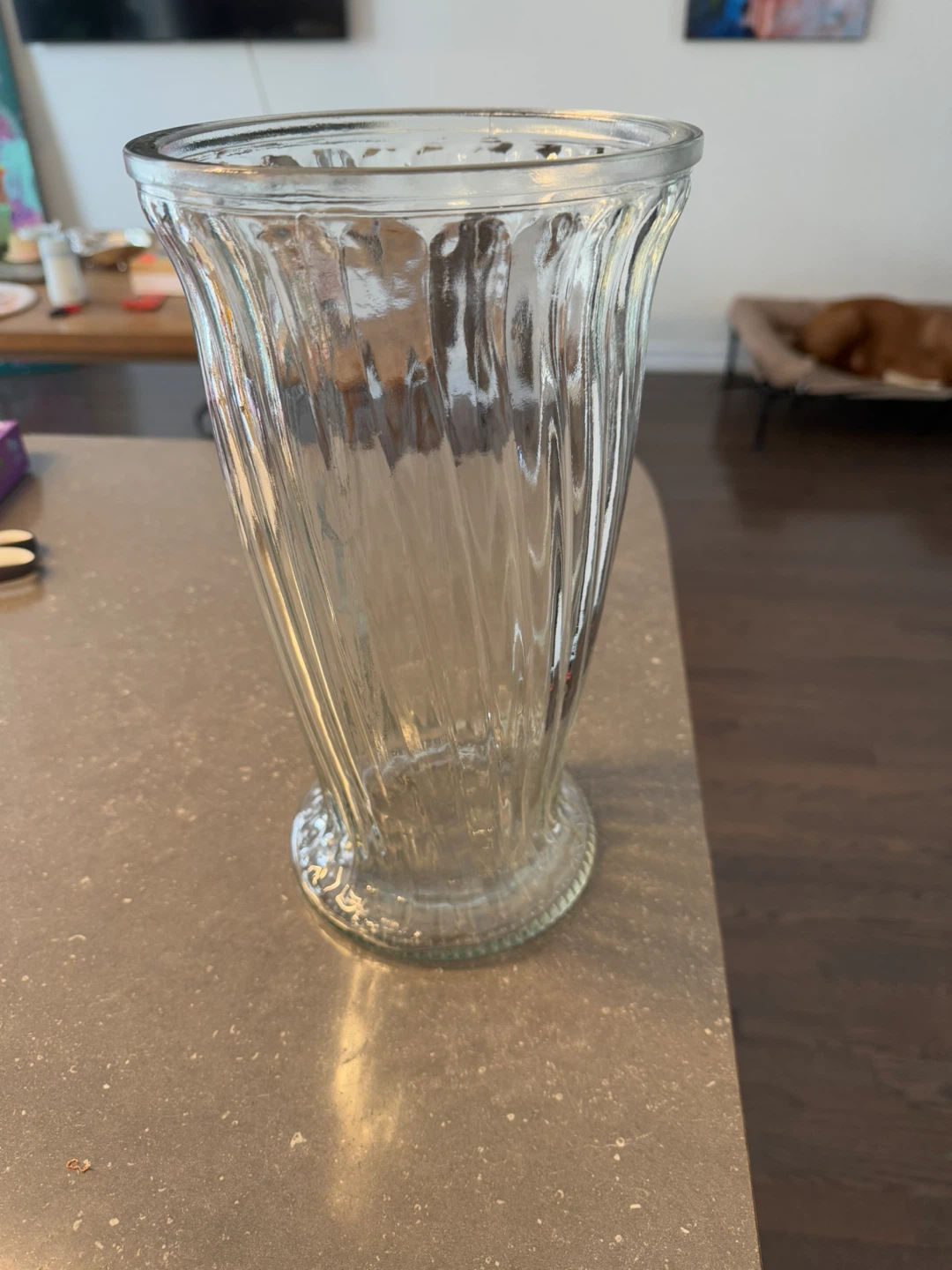 Clear Glass Vase