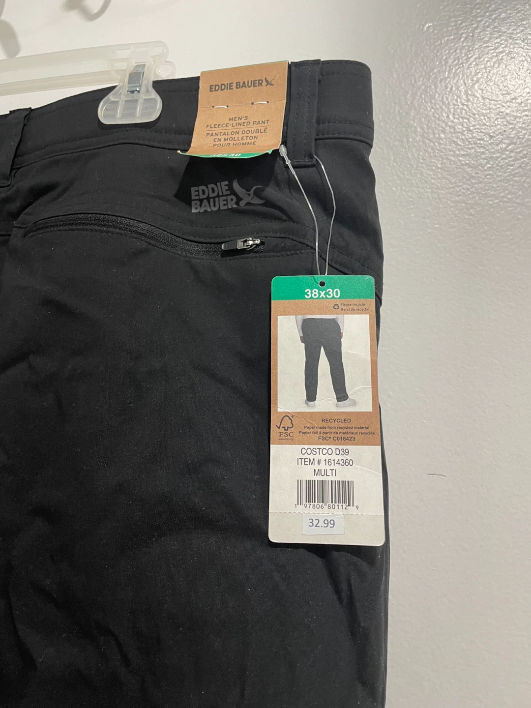 Eddie Bauer Fleece-Lined Pant 38x30 - New with Tags - photo 4