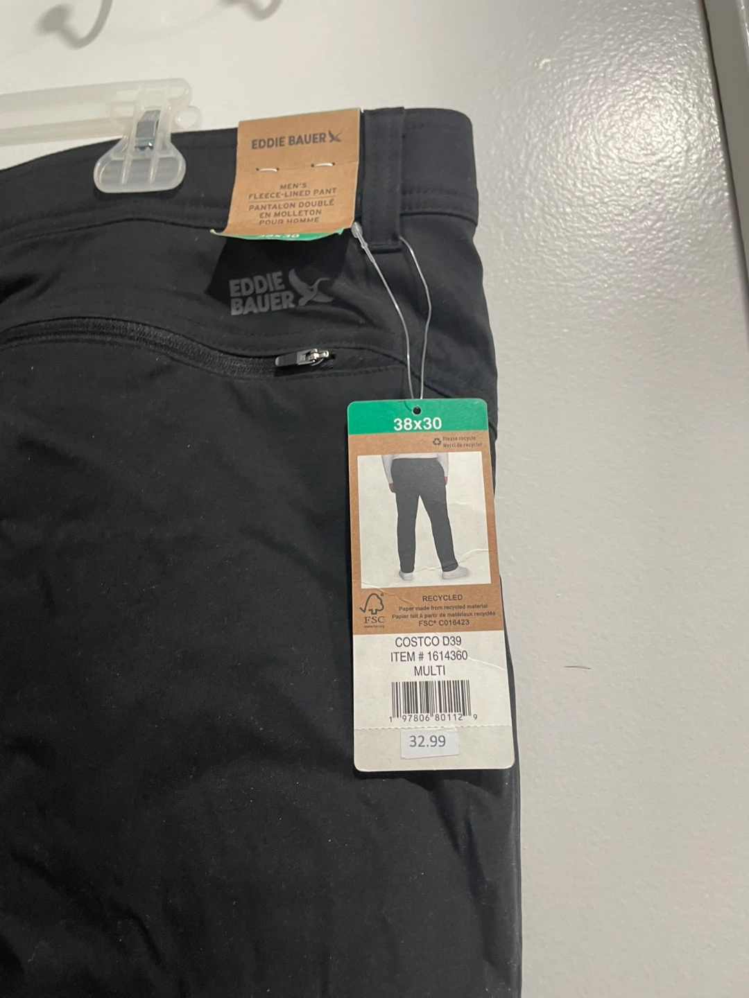 Eddie Bauer Fleece-Lined Pant 38x30 - New with Tags - photo 3