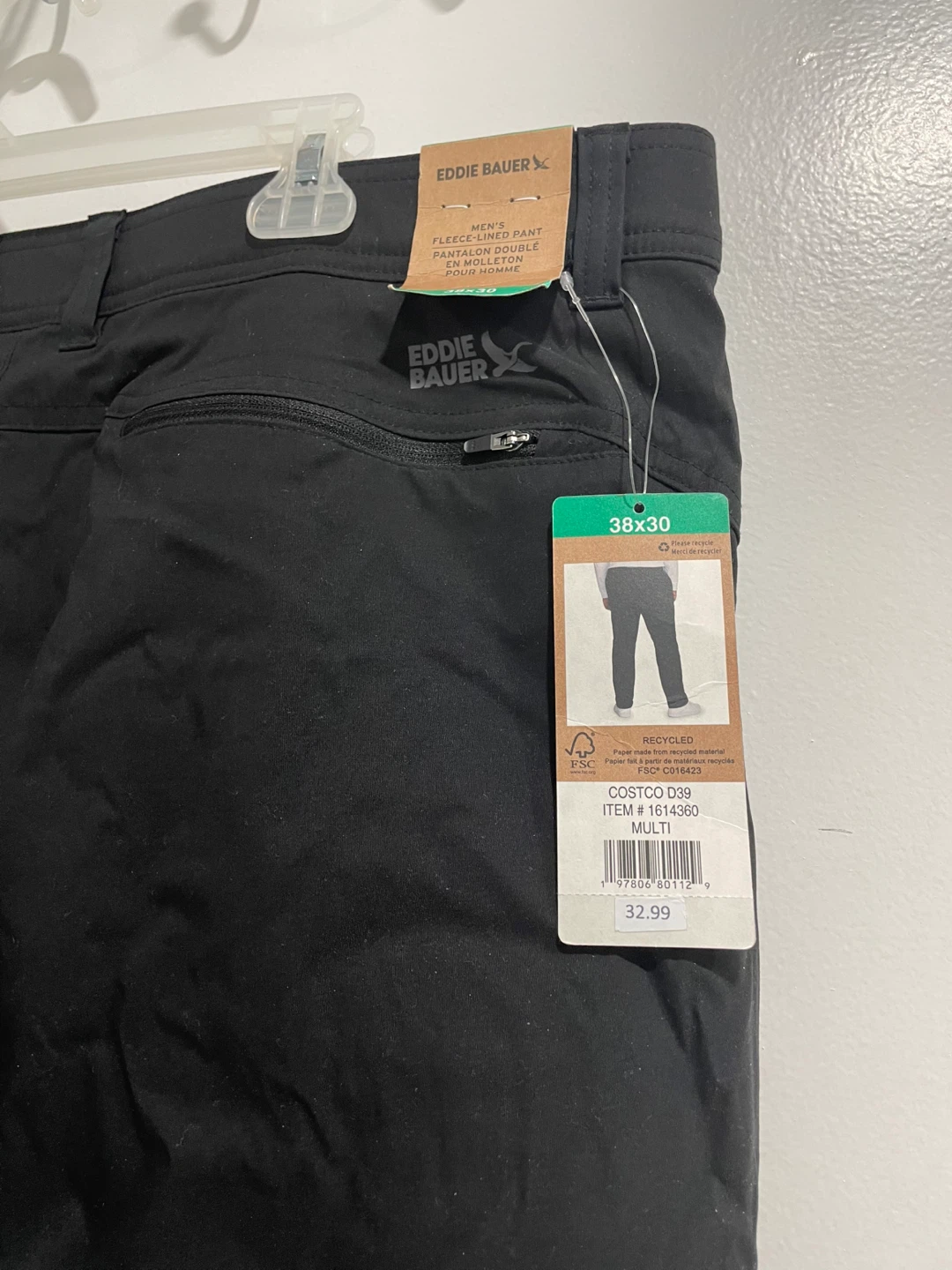 Eddie Bauer Fleece-Lined Pant 38x30 - New with Tags - photo 2