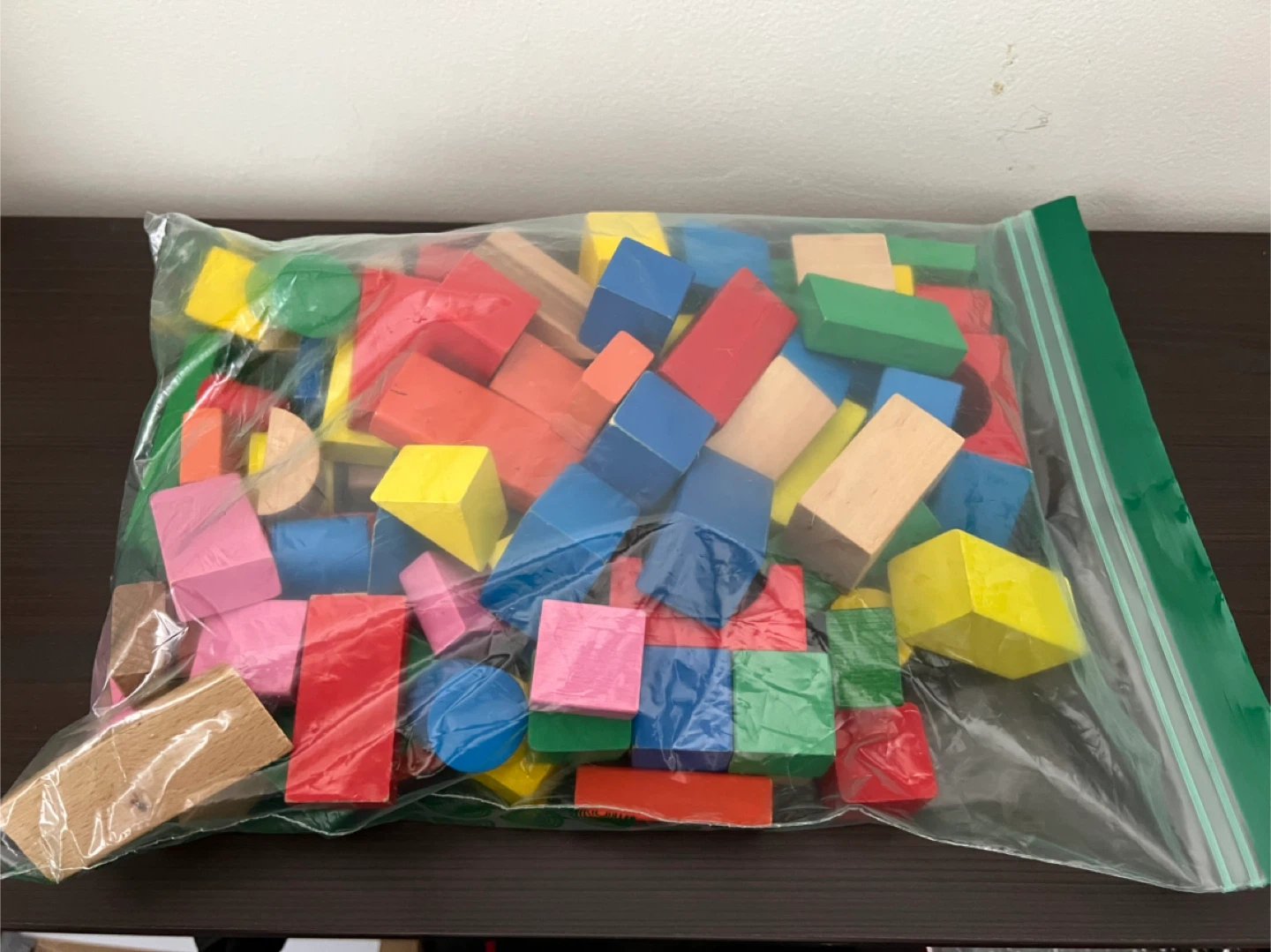 Wooden Building Blocks - Assorted Colours