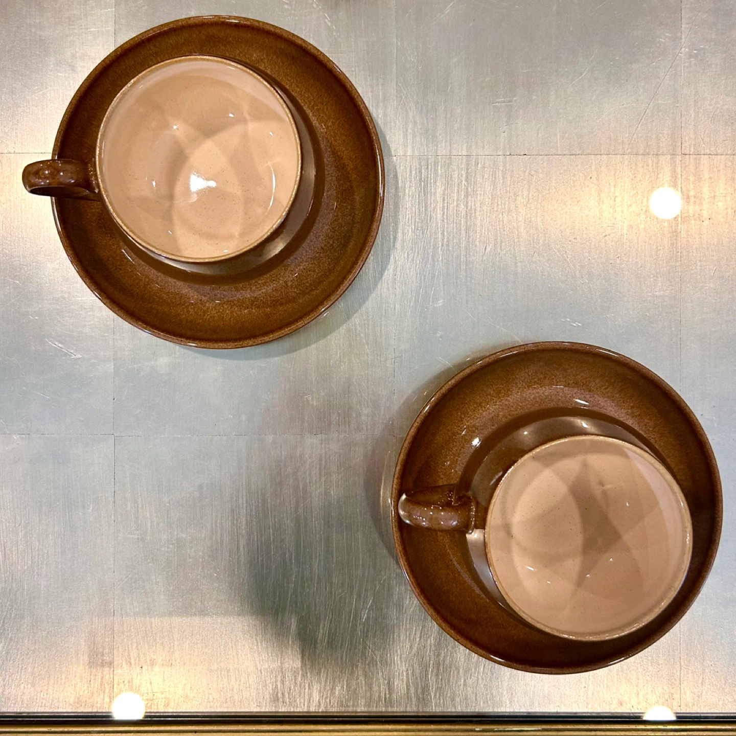 Denby England Brown Glazed Cup & Saucer Pair, c.1970s - photo 4