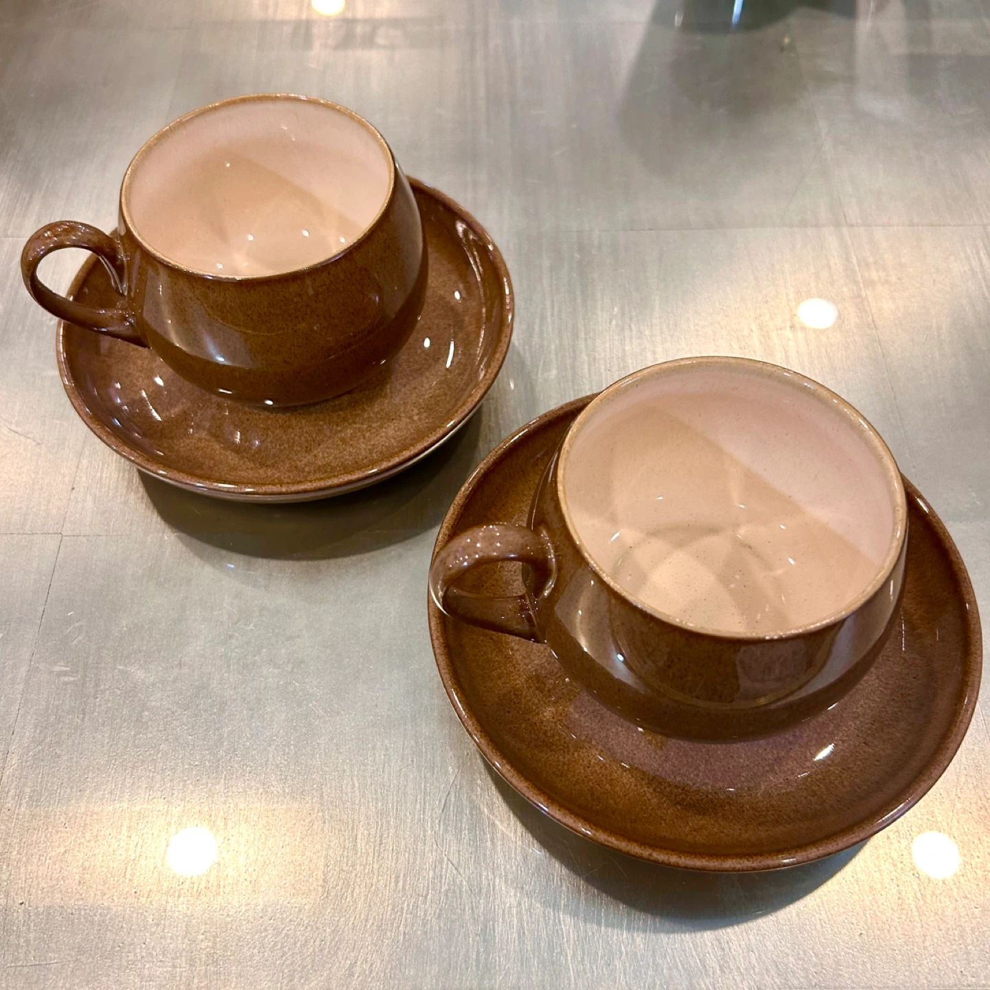 Denby England Brown Glazed Cup & Saucer Pair, c.1970s - photo 5