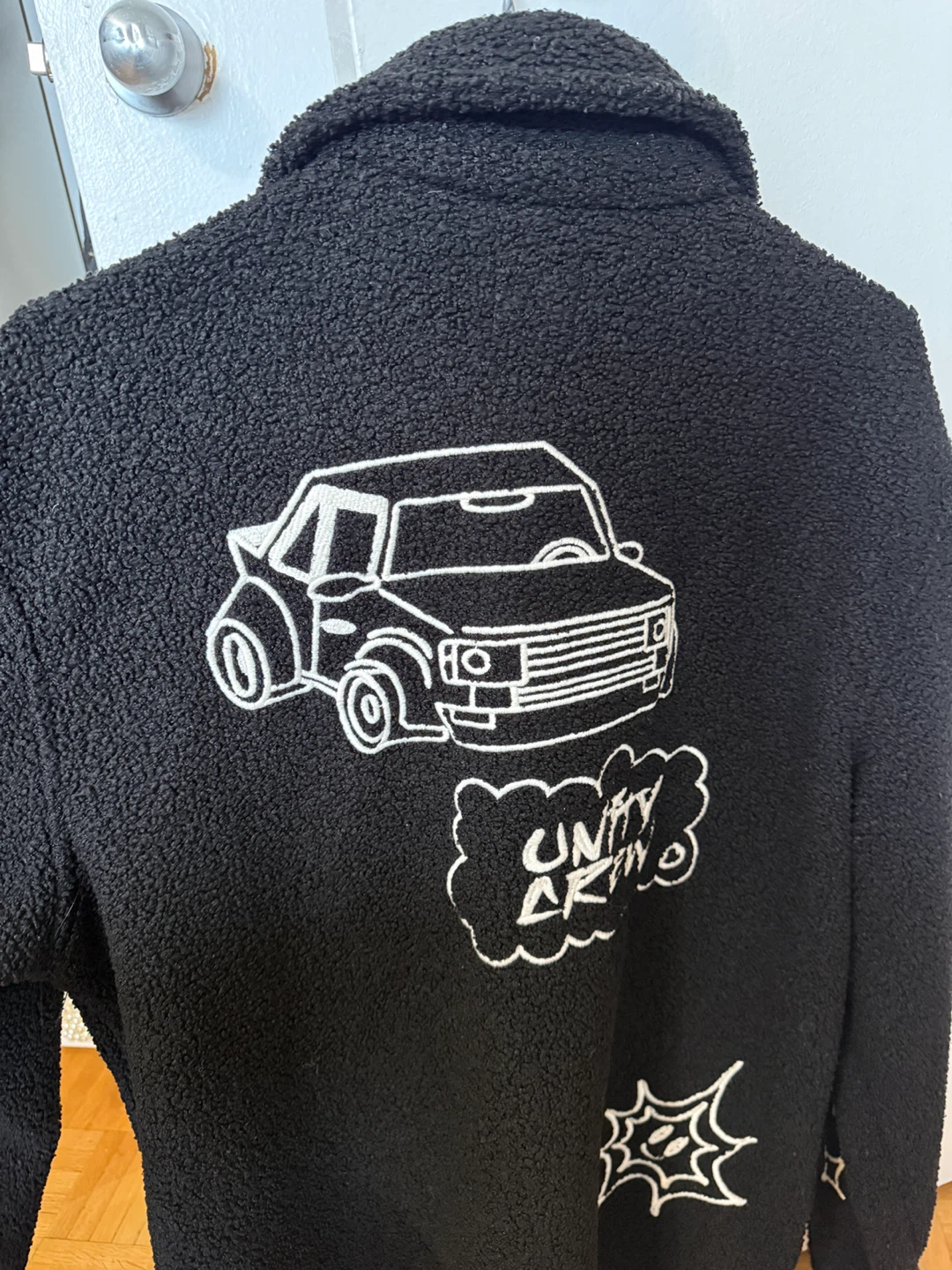 Zara Black Teddy Jacket Size S-M - photo 5