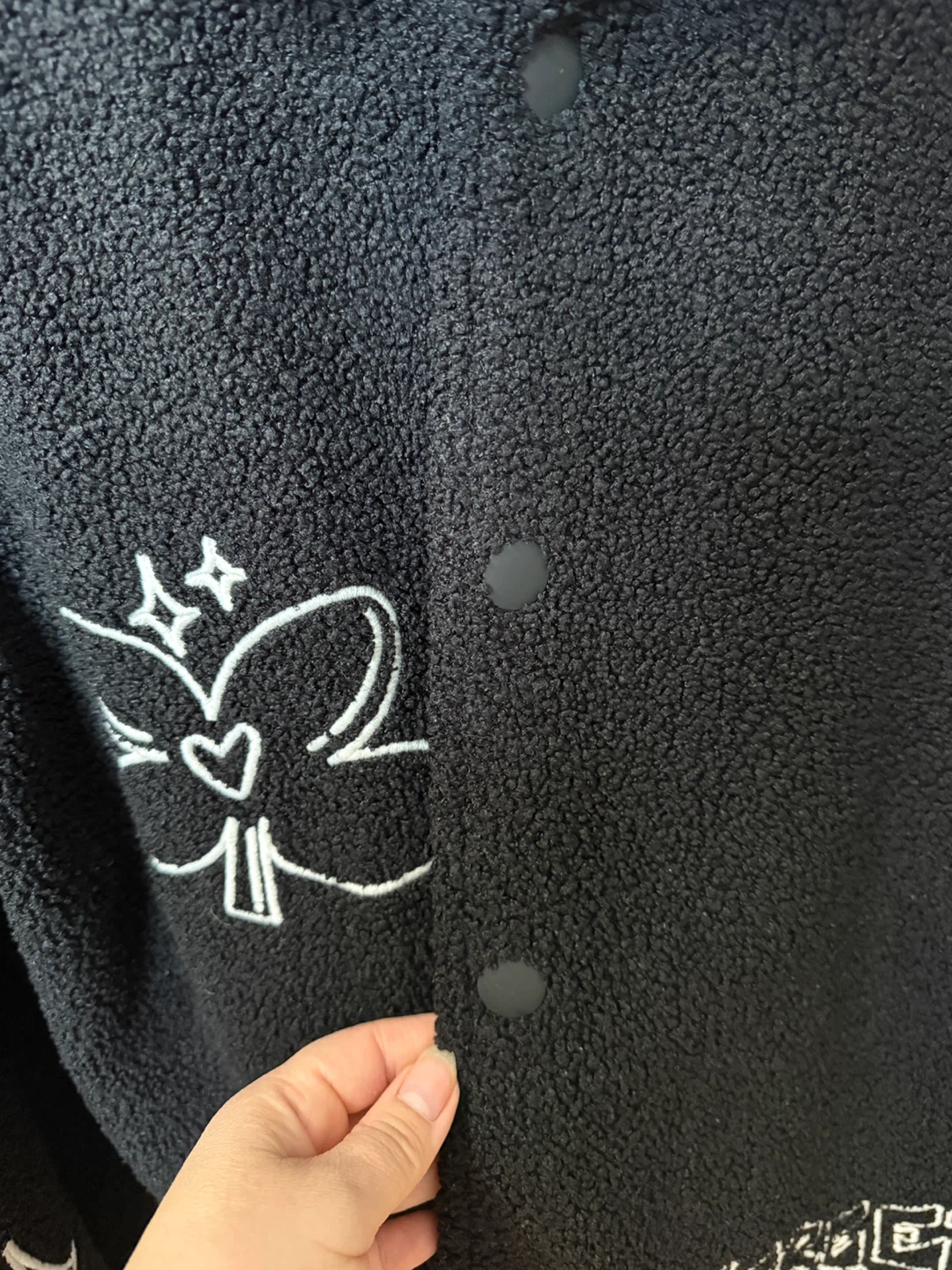 Zara Black Teddy Jacket Size S-M - photo 3