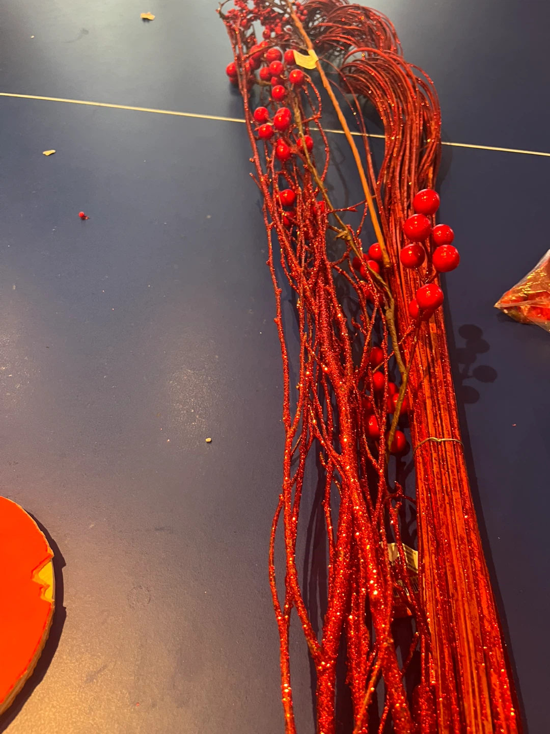 Red Glitter Berry Branches - photo 2
