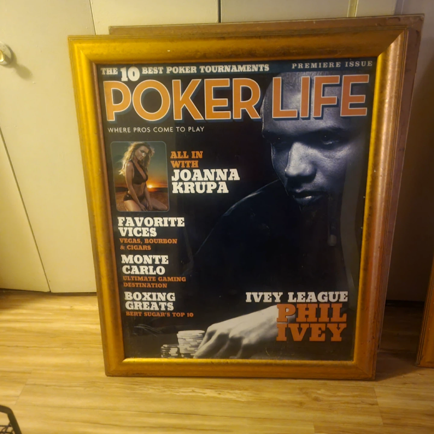 Poker Life Magazine Framed
