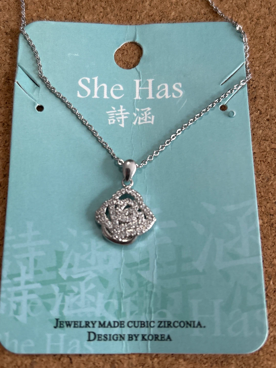 She Has Cubic Zirconia Necklace - 20" Chain - photo 3