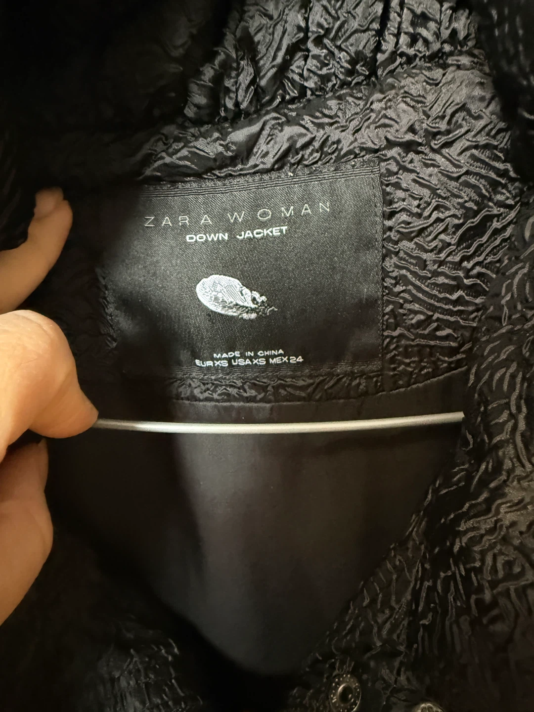 Zara Woman Down Jacket - Black, XS - photo 5