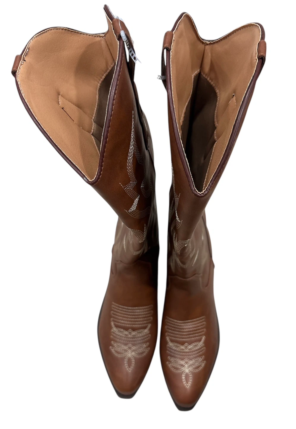 Forever Brown Cowboy Boots - Size 8