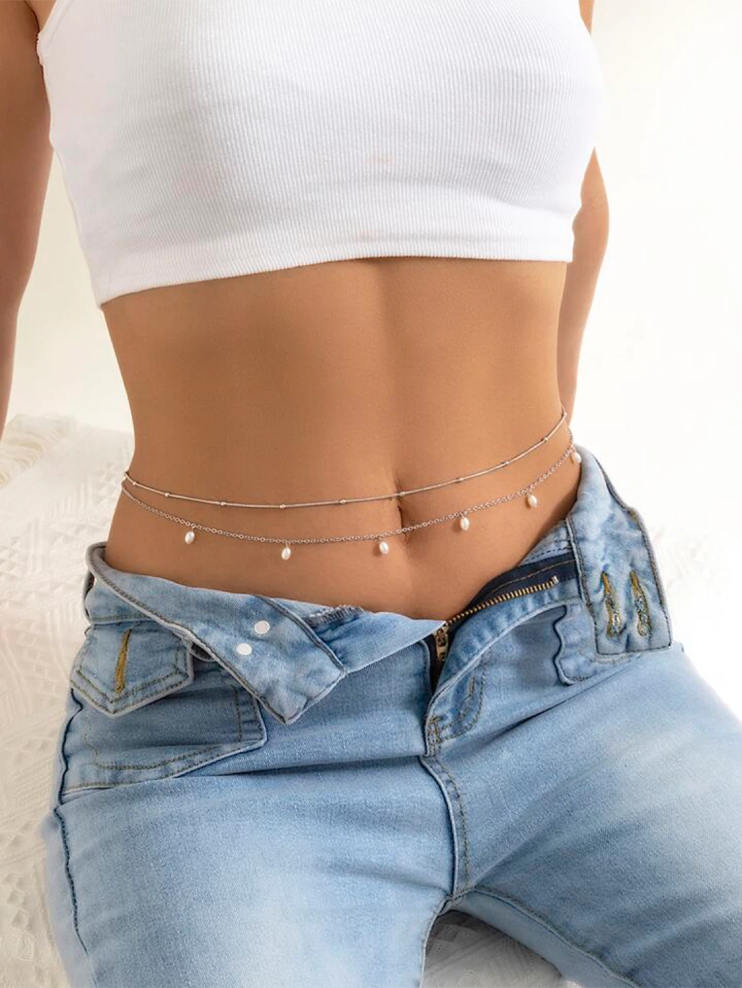 Brand New Fashion Jewelry Silver Body Chain