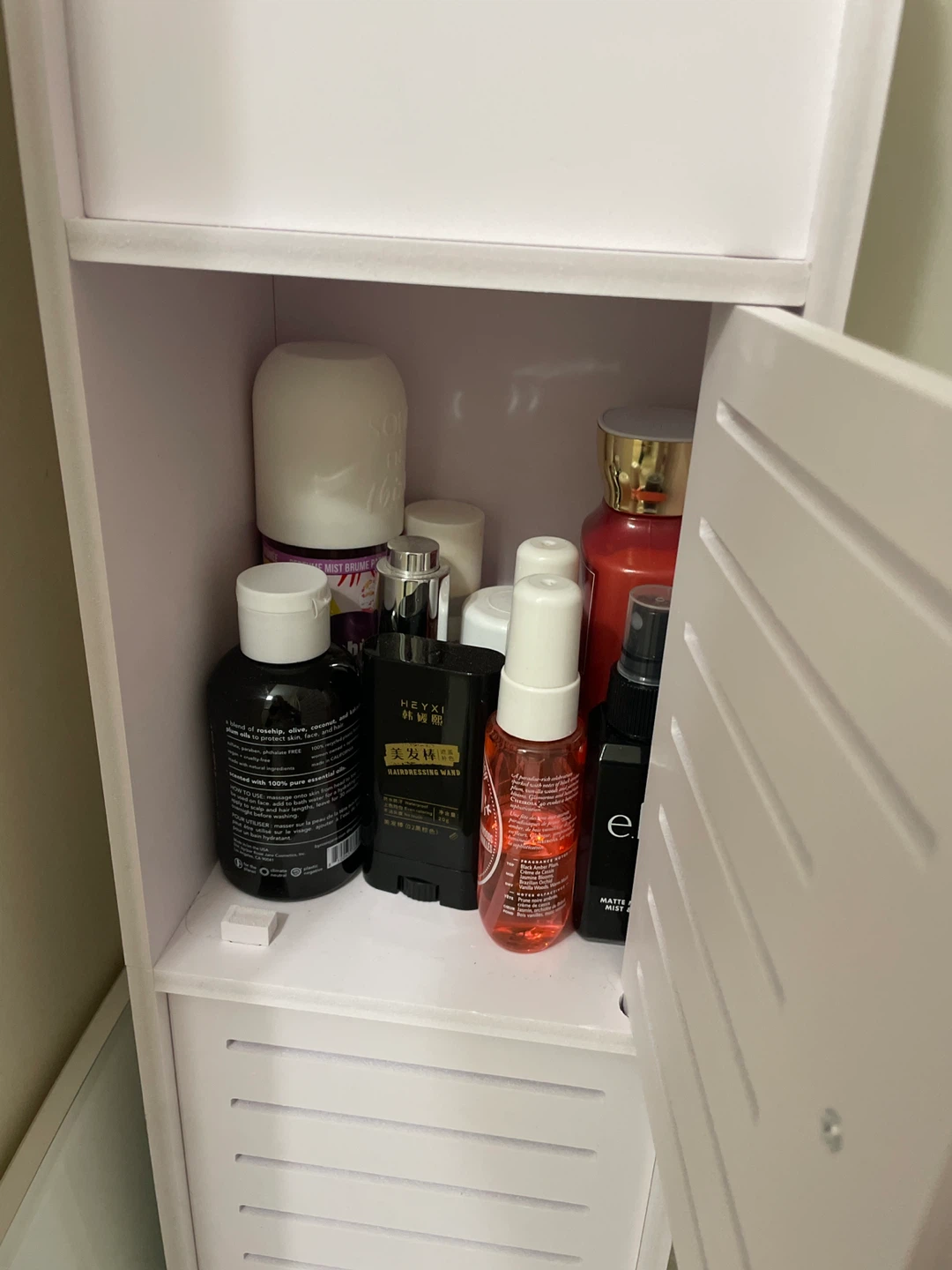 🥕 Small White Bathroom Storage Cabinet - photo 2