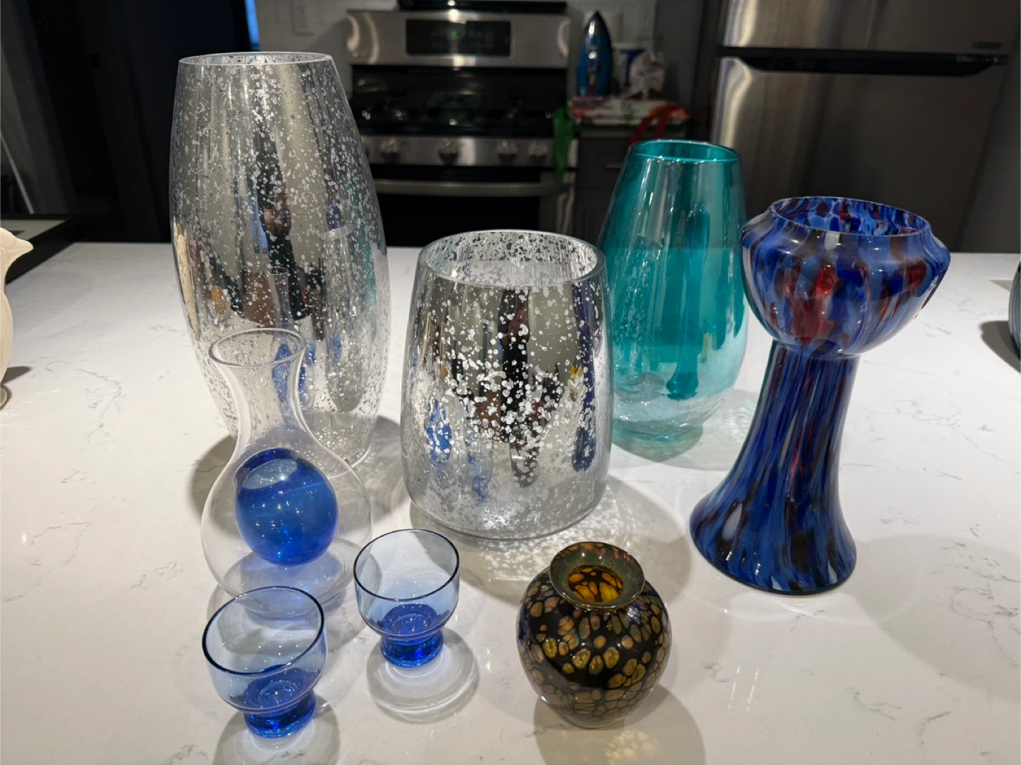 Decorative Glass Vases - Assorted Styles