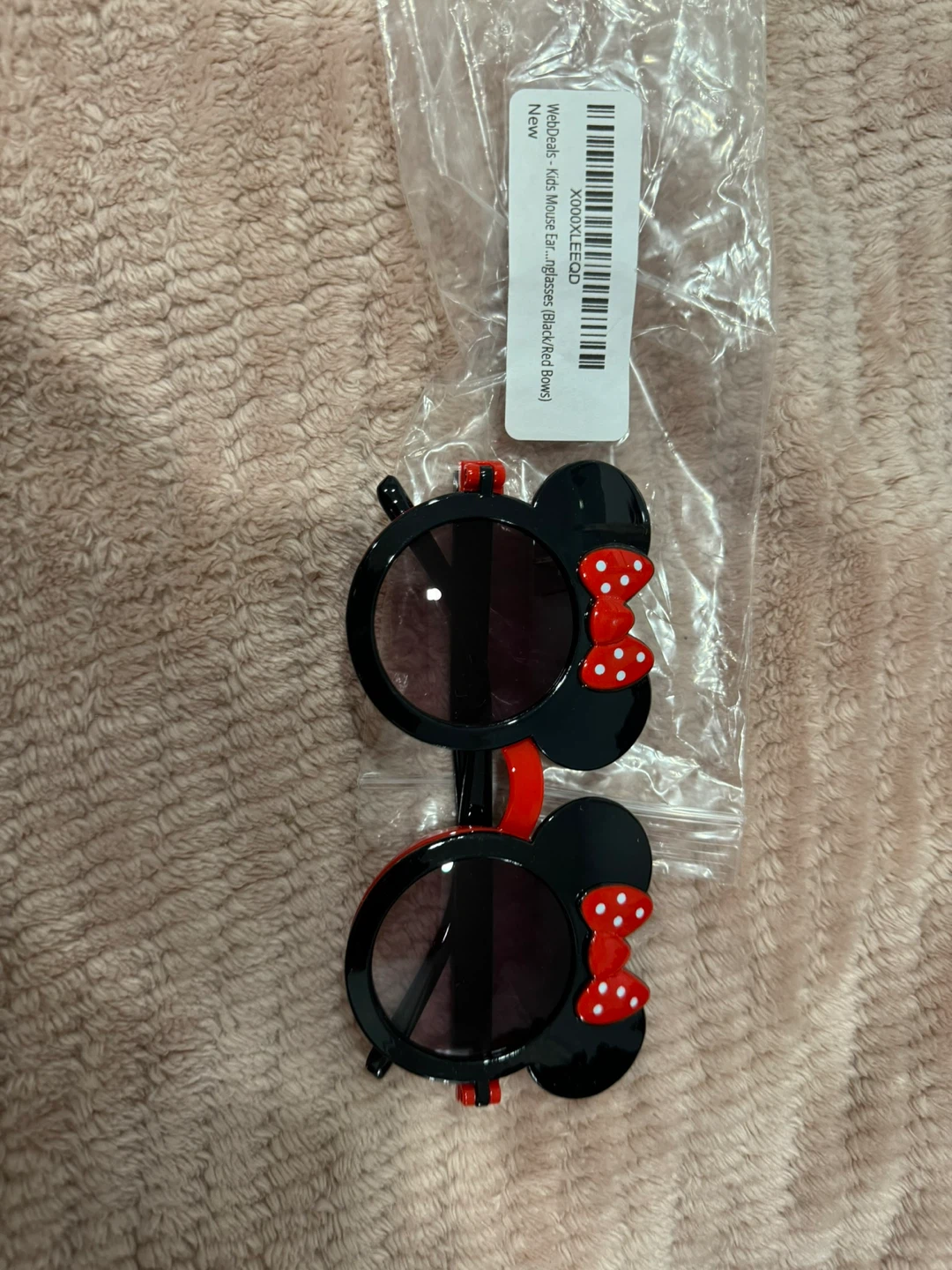 New Kids Minnie Mouse Sunglasses - Black/Red Bows - photo 4