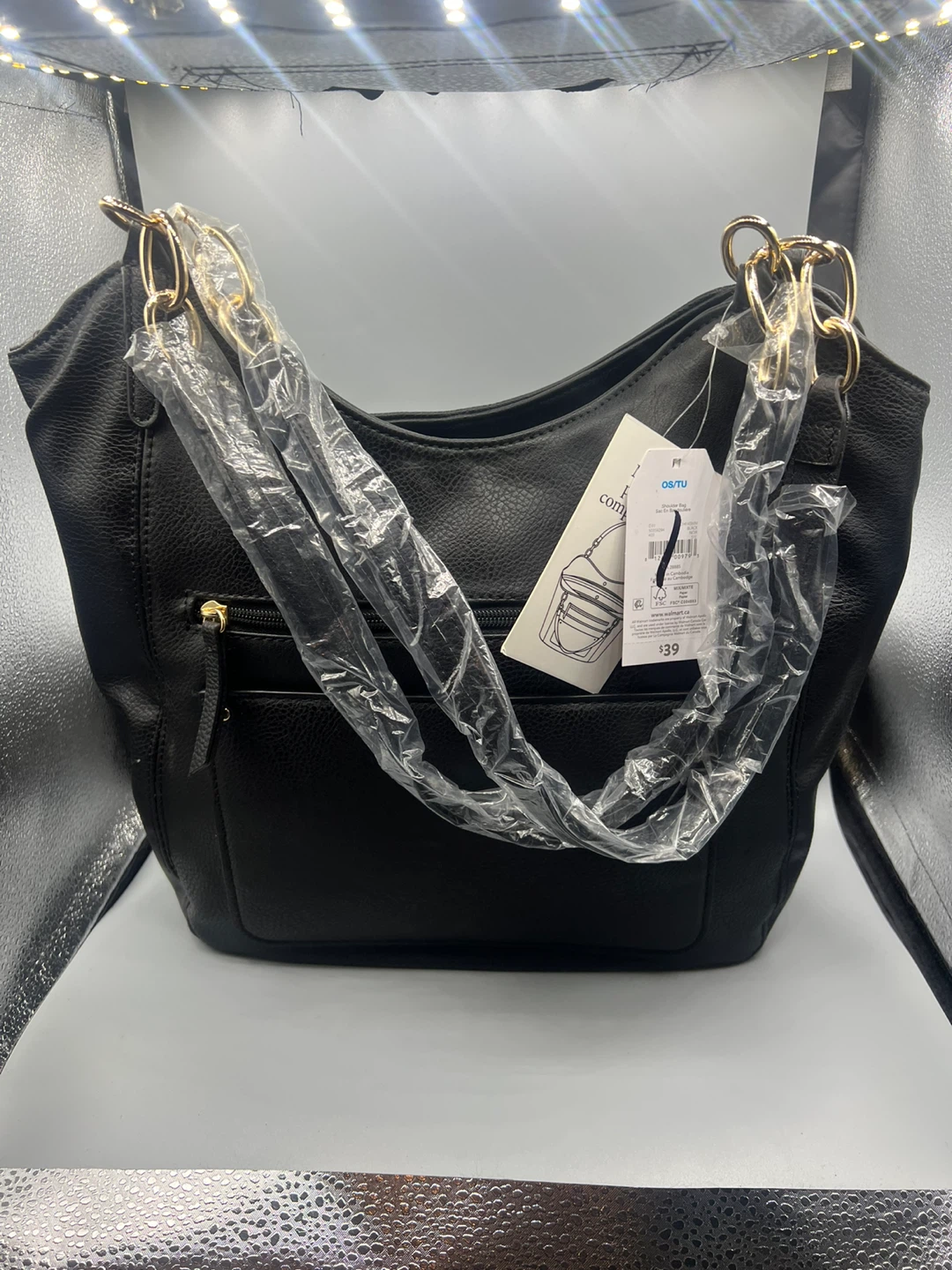 Sac à main noir OS/TU , comme neuf!