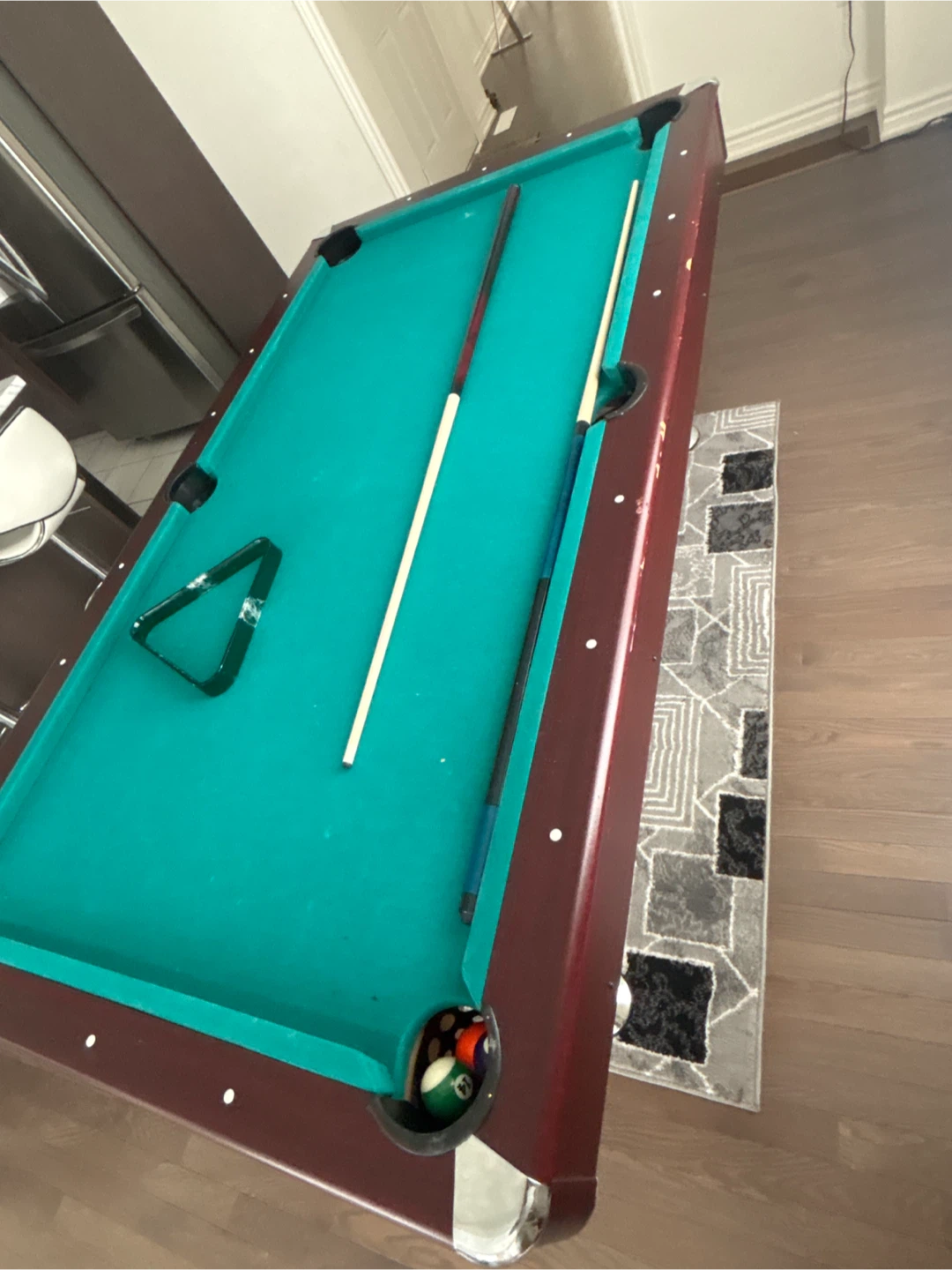 Used Pool Table with Cues & Triangle - photo 3