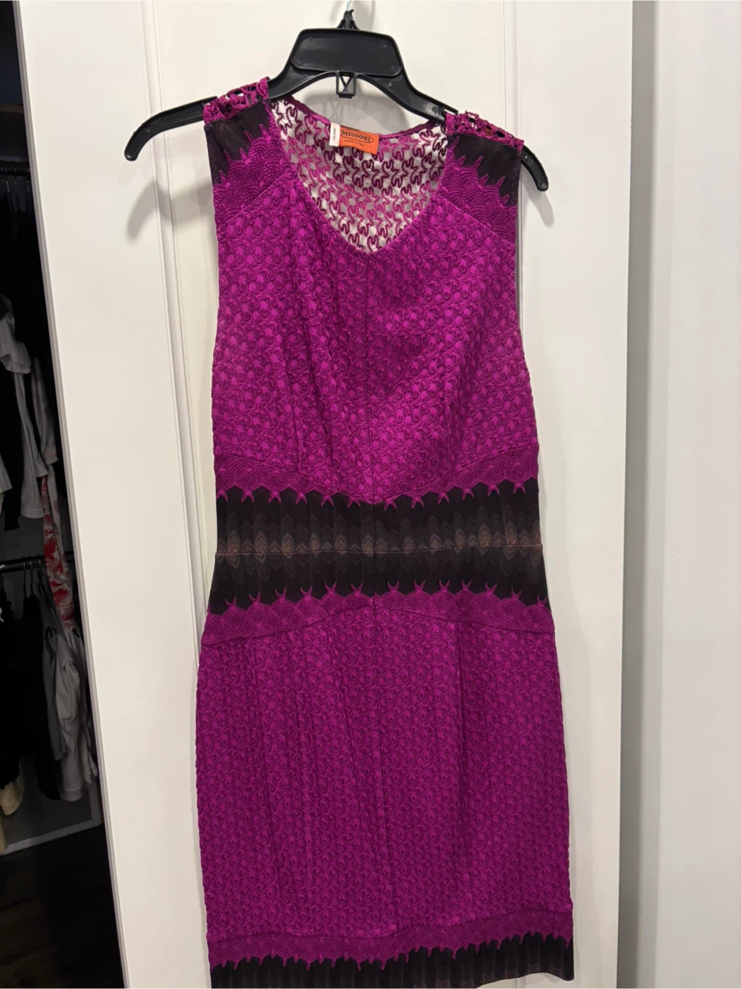 Missoni Purple Sleeveless Dress