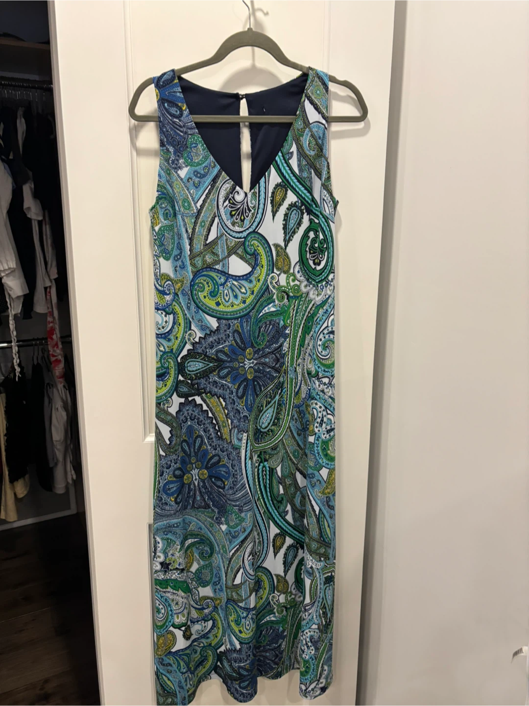 Paisley Print Sleeveless Dress