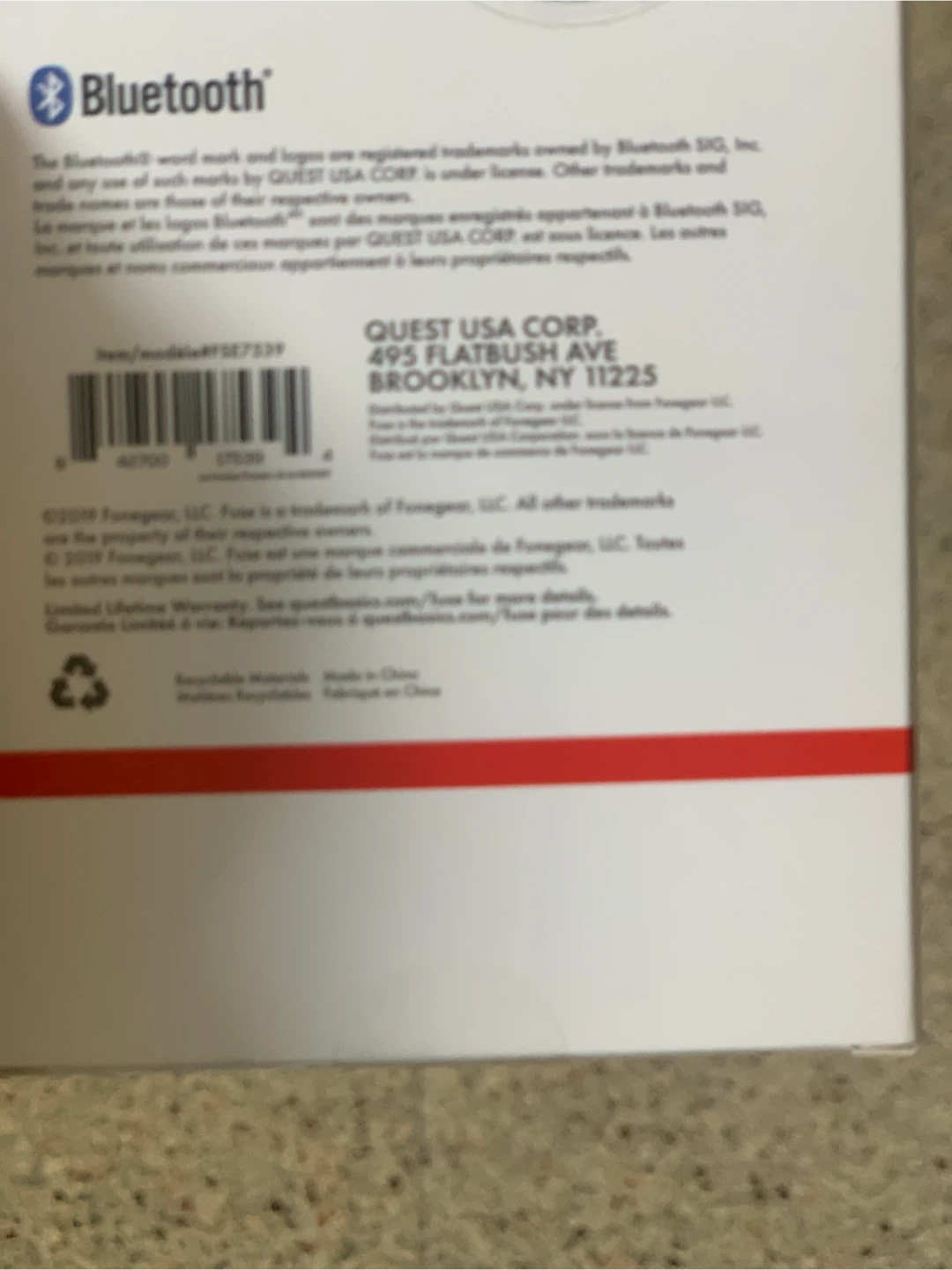 Fuse Wireless Magnetic Earbuds - New in Box! - photo 2