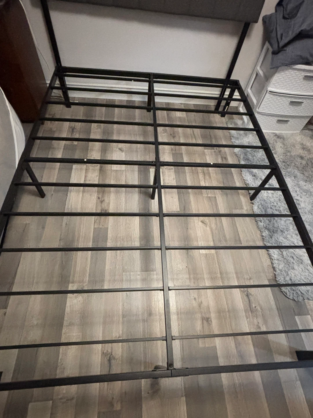 Black Metal Bed Frame queen, size - photo 2