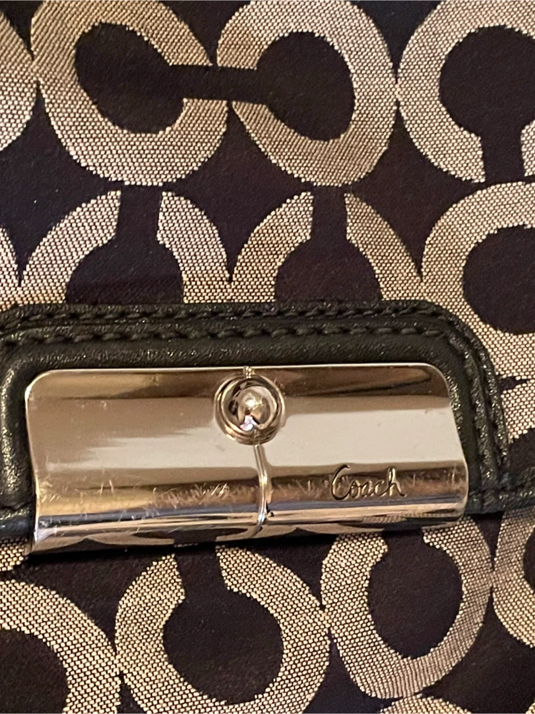 Coach Black/Gray Signature Hobo Bag - photo 2