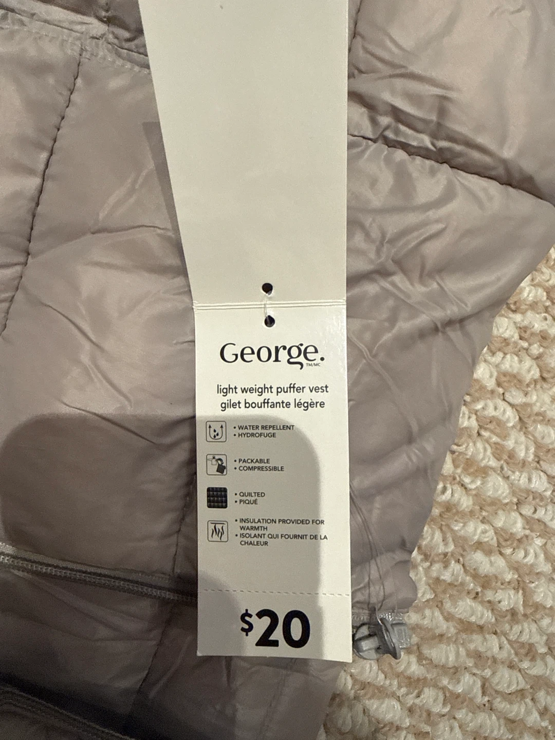 George Lightweight Puffer Vest - New with Tags - photo 2