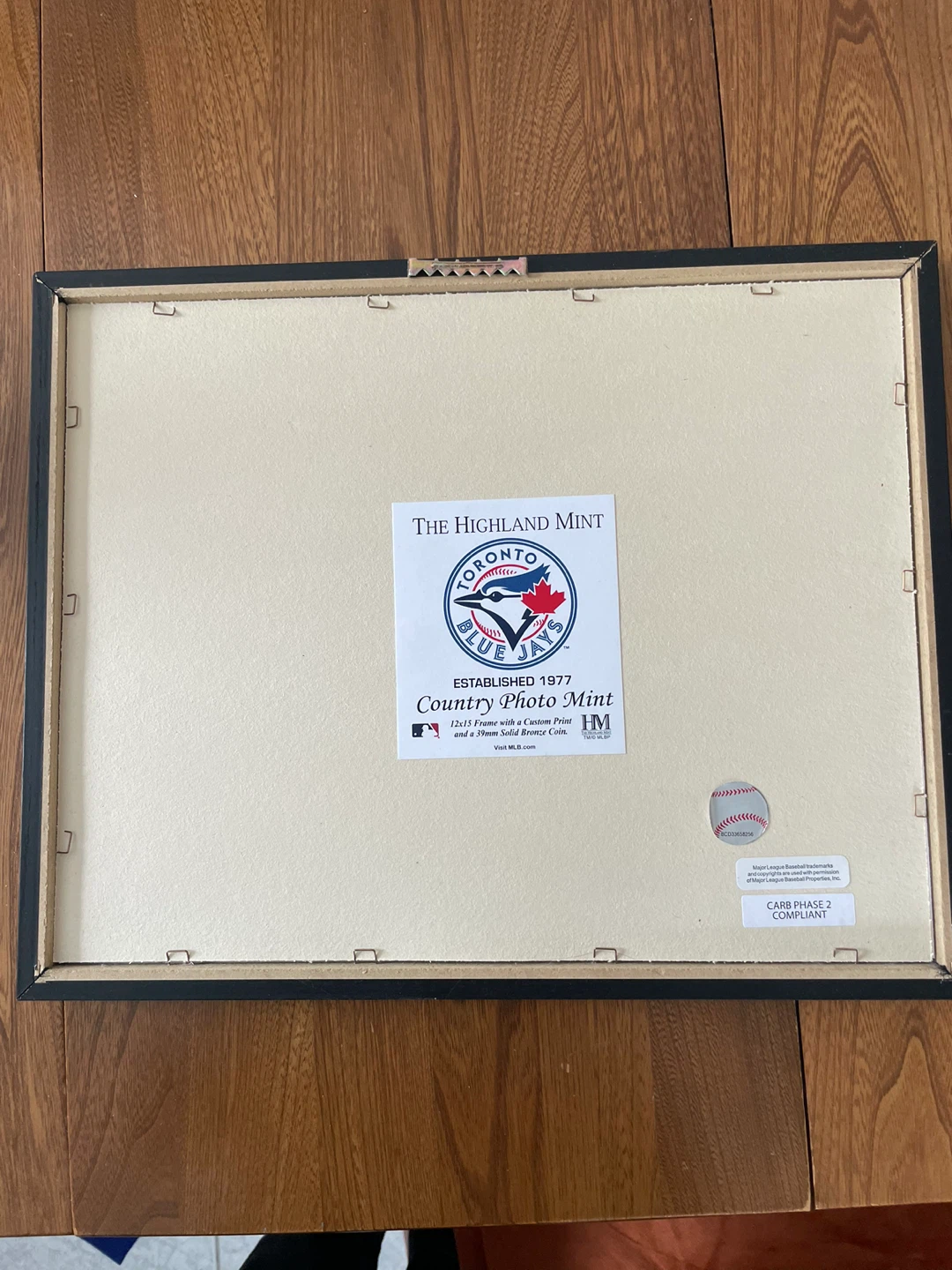 Toronto Blue Jays Framed Bronze Coin and Print Highland Mint 🥕 - photo 2