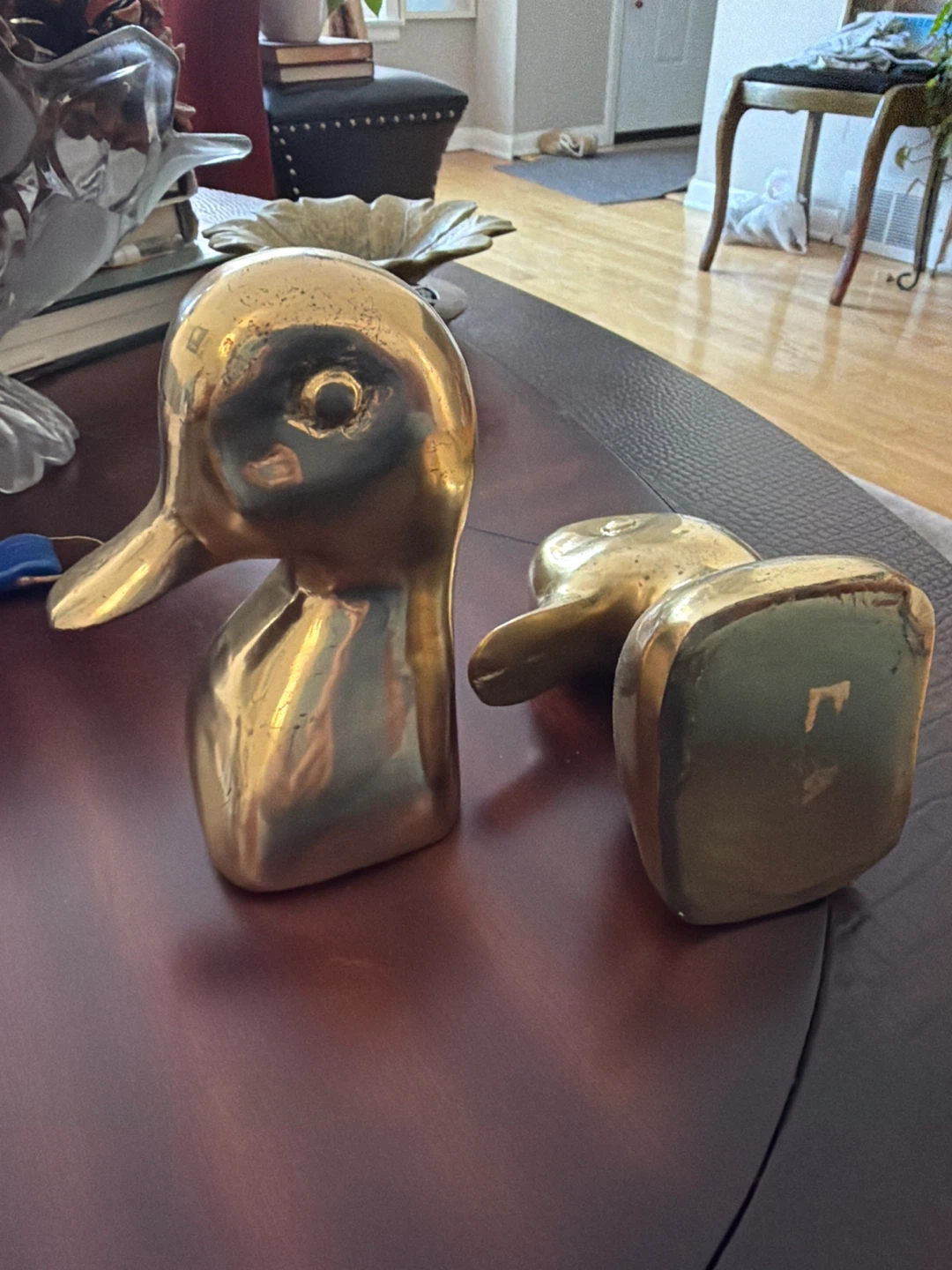 Brass Duck Head Bookends - Pair - photo 2