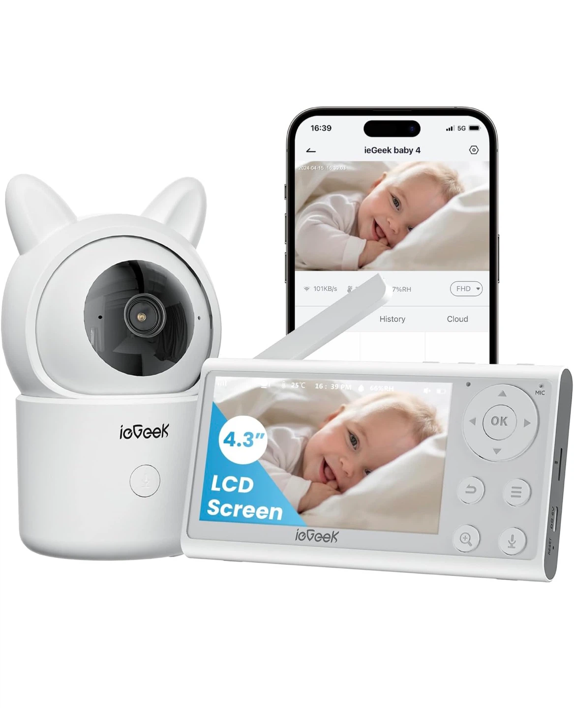 Baby 4 2.5K Smart Video Monitor - New!