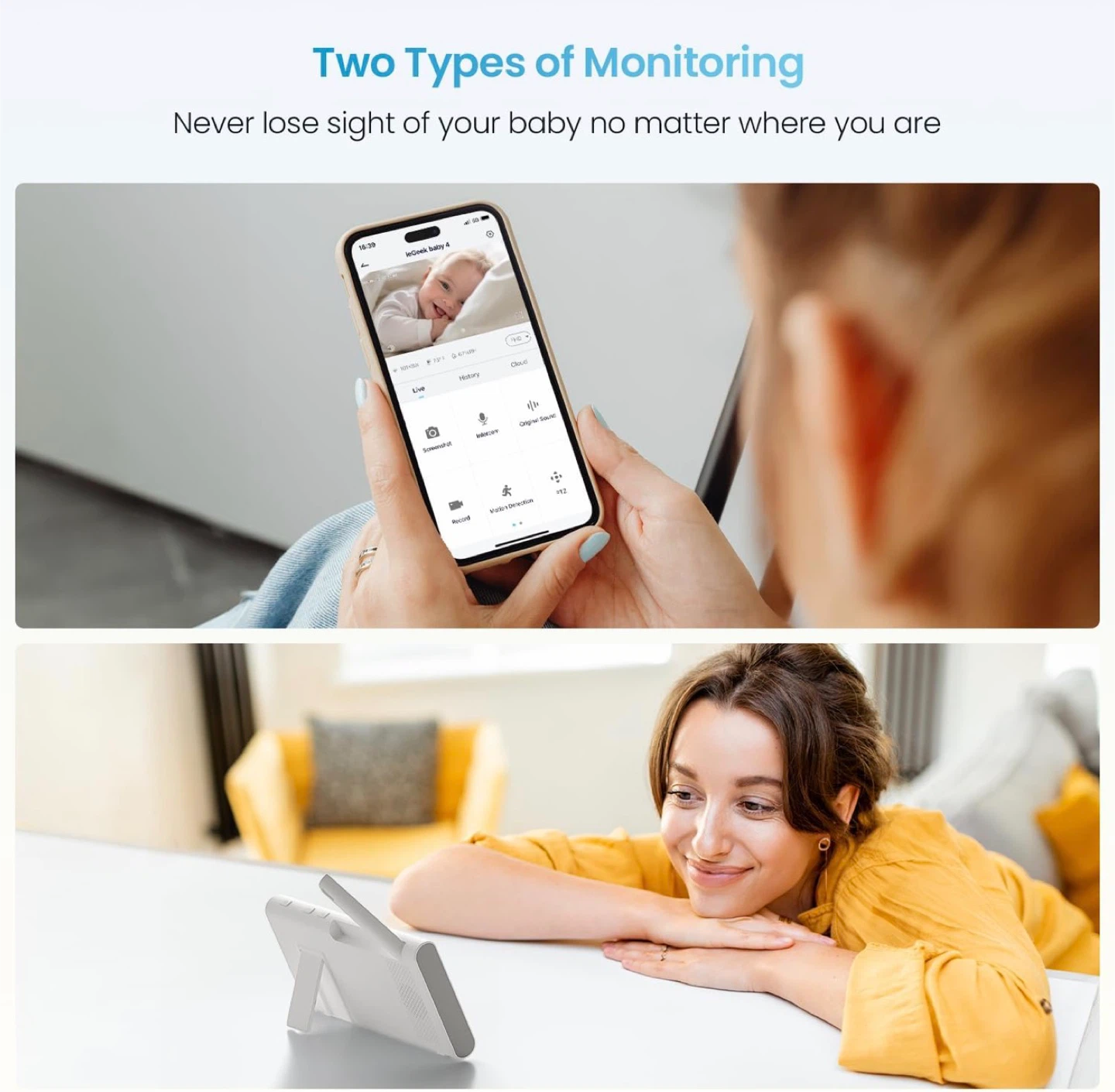 Baby 4 2.5K Smart Video Monitor - New! - photo 2