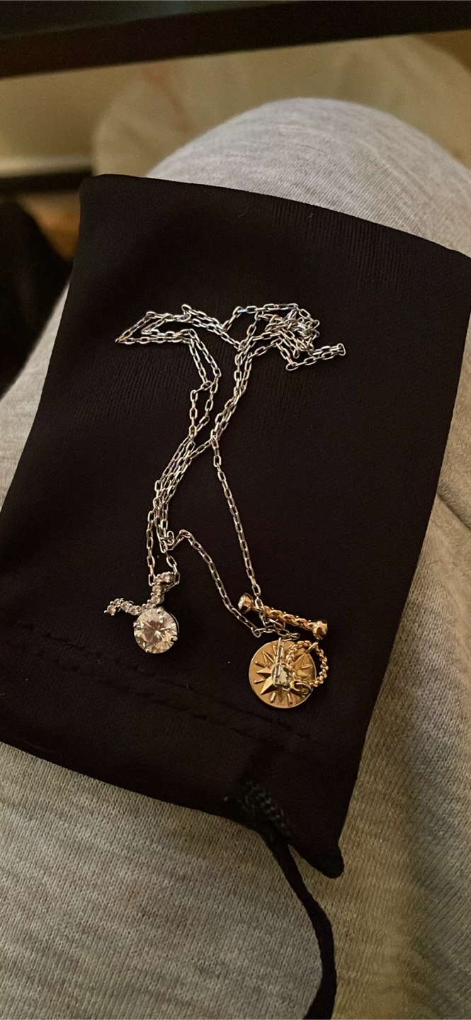 Silver Swarovski Taurus Zodiac Pendant Necklace
