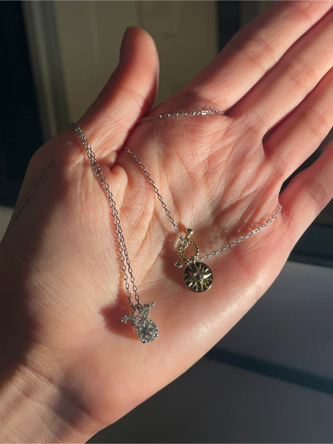 Silver Swarovski Taurus Zodiac Pendant Necklace - photo 3