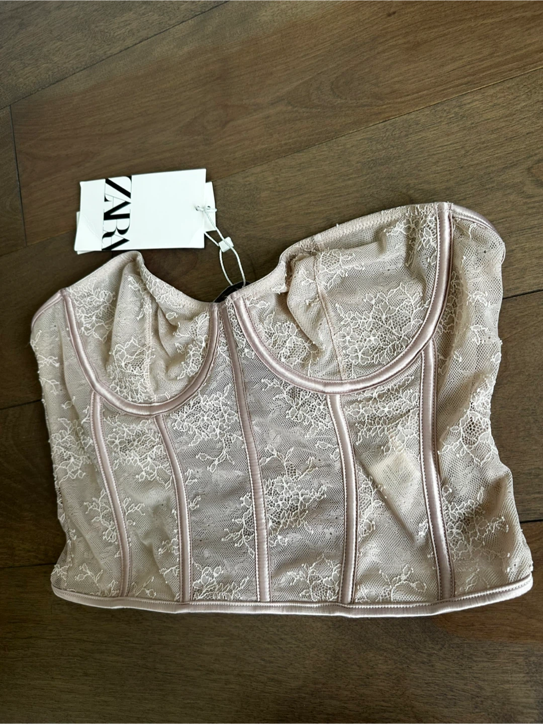 Zara Lace Bustier Top - photo 2