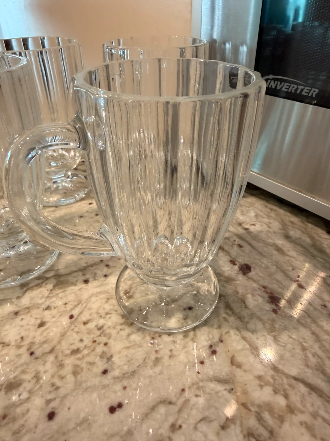 Set of 10 Clear Glass Tea Cups🏆 - photo 2