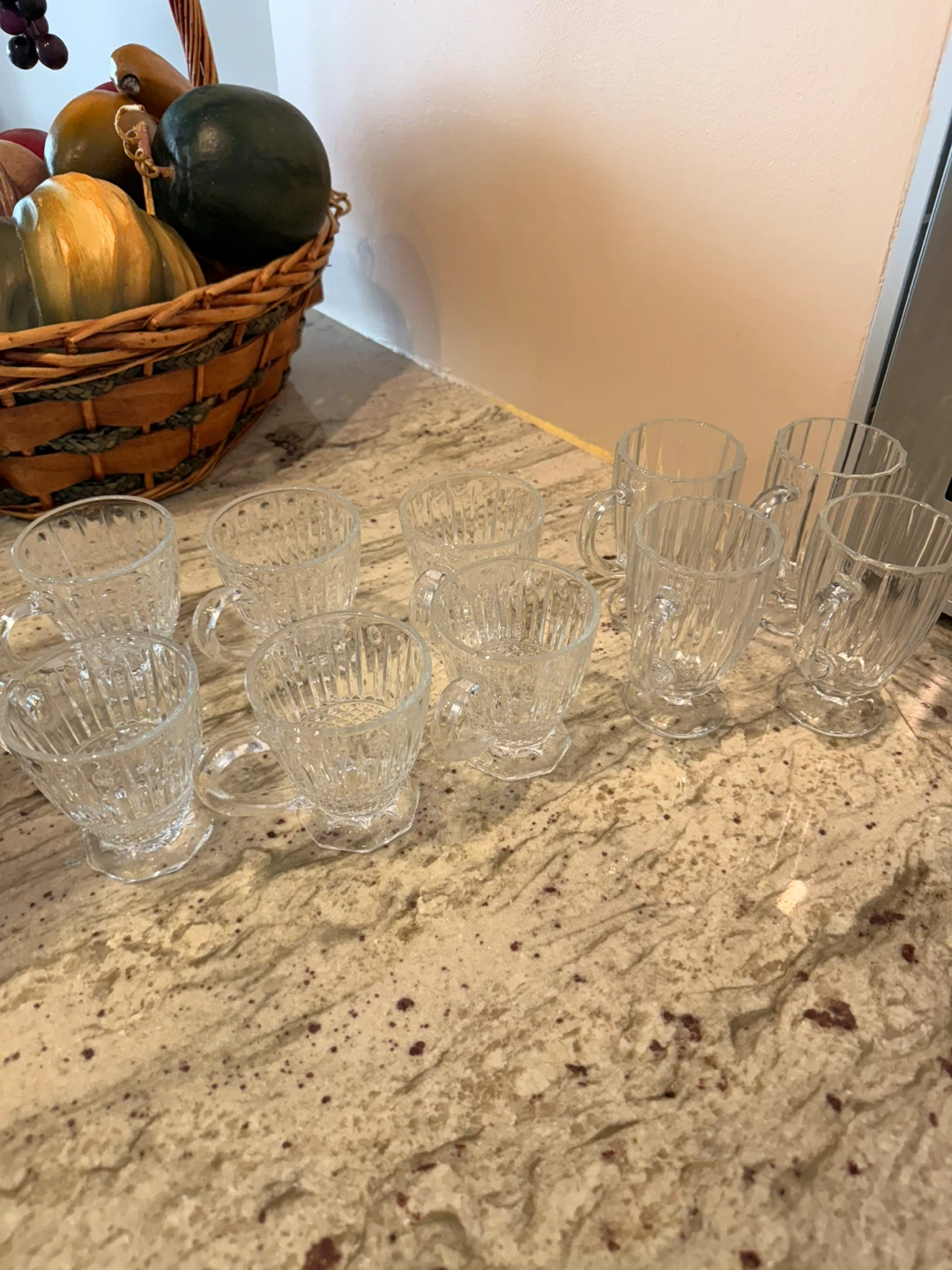 Set of 10 Clear Glass Tea Cups🏆 - photo 3