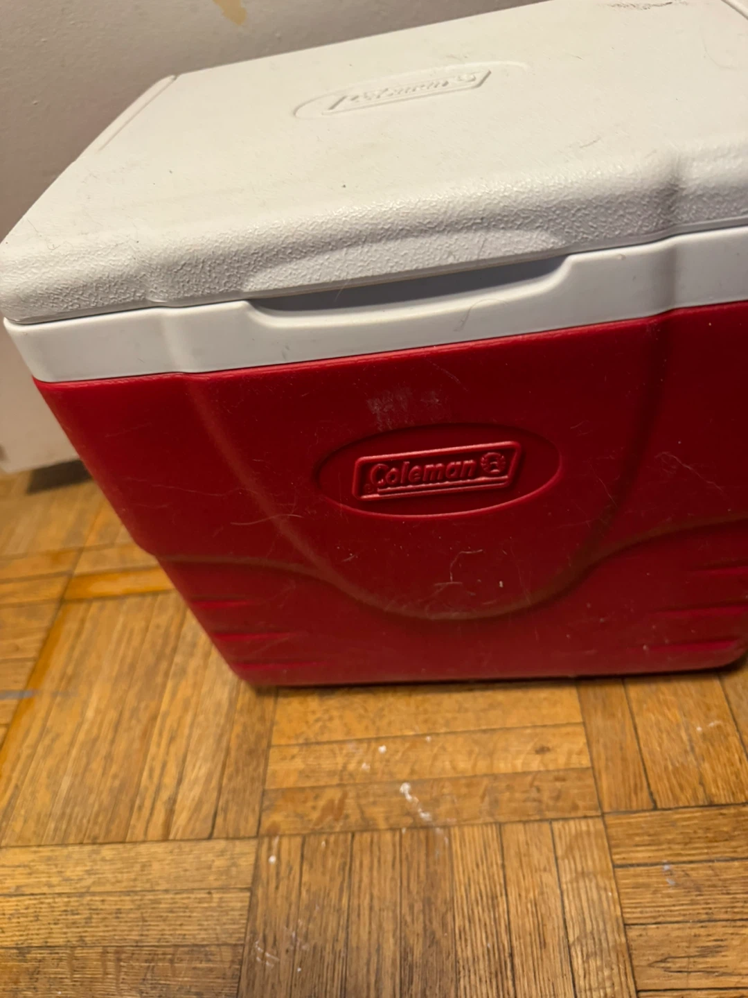 Hard shell Coleman Cooler - Red and White - photo 2