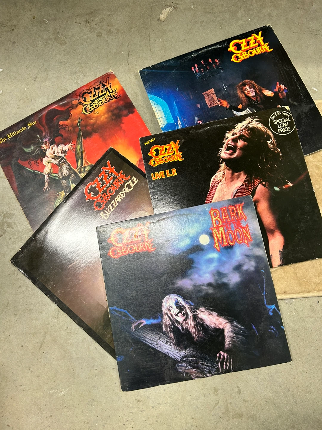 Ozzy Osbourne Vinyl Record Collection