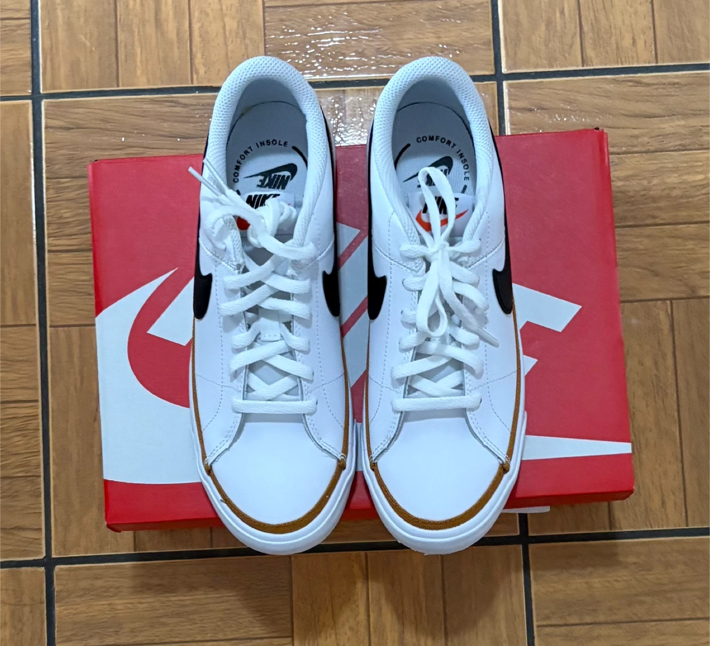 Nike Court Legacy Big Kids' Shoes - White/Desert Ochre - photo 2
