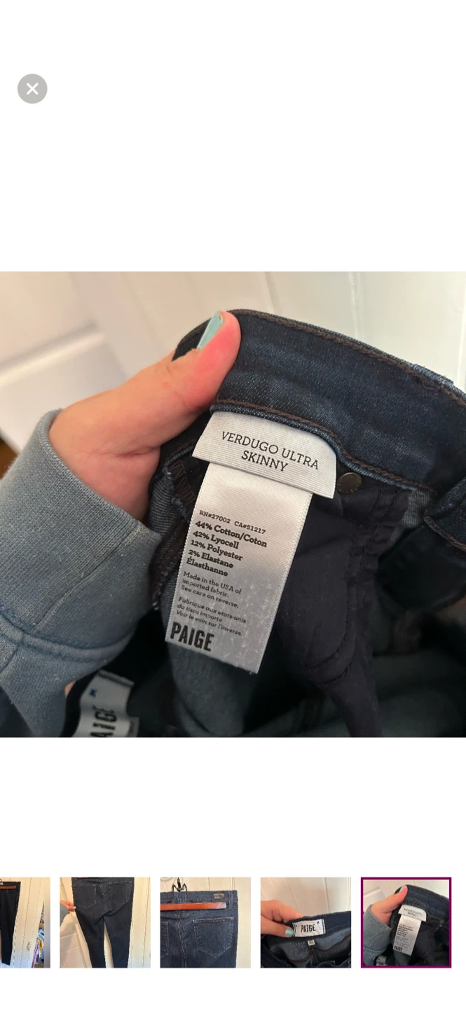 Paige Verdugo Ultra Skinny Jeans - Size 30 - photo 5