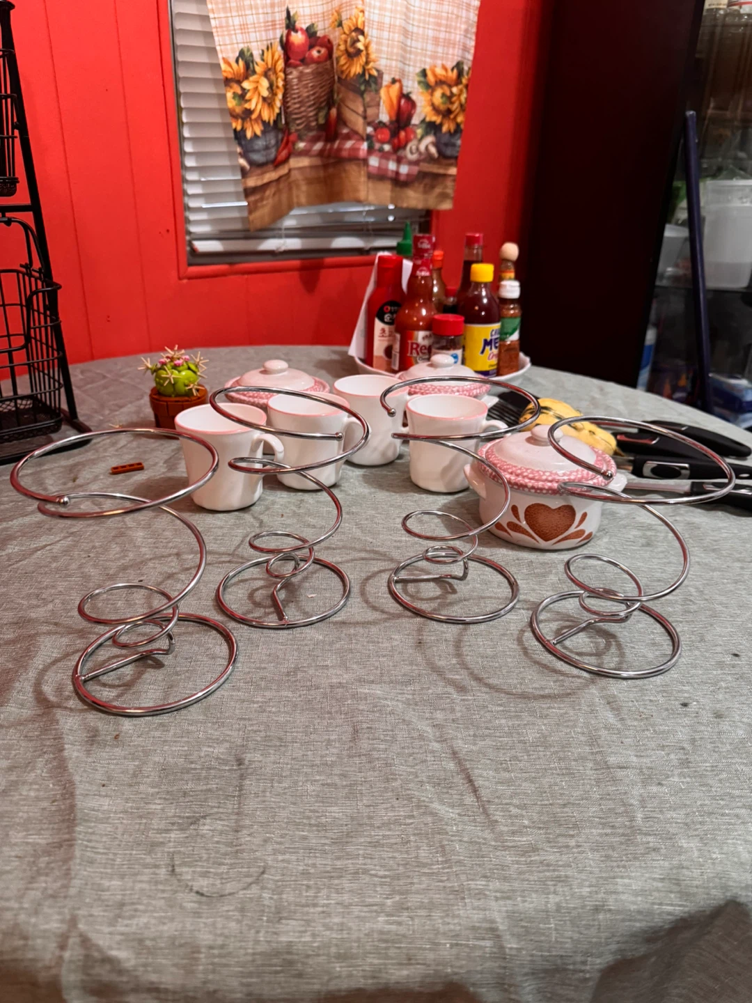 Set of 4 Metal Fry Holders