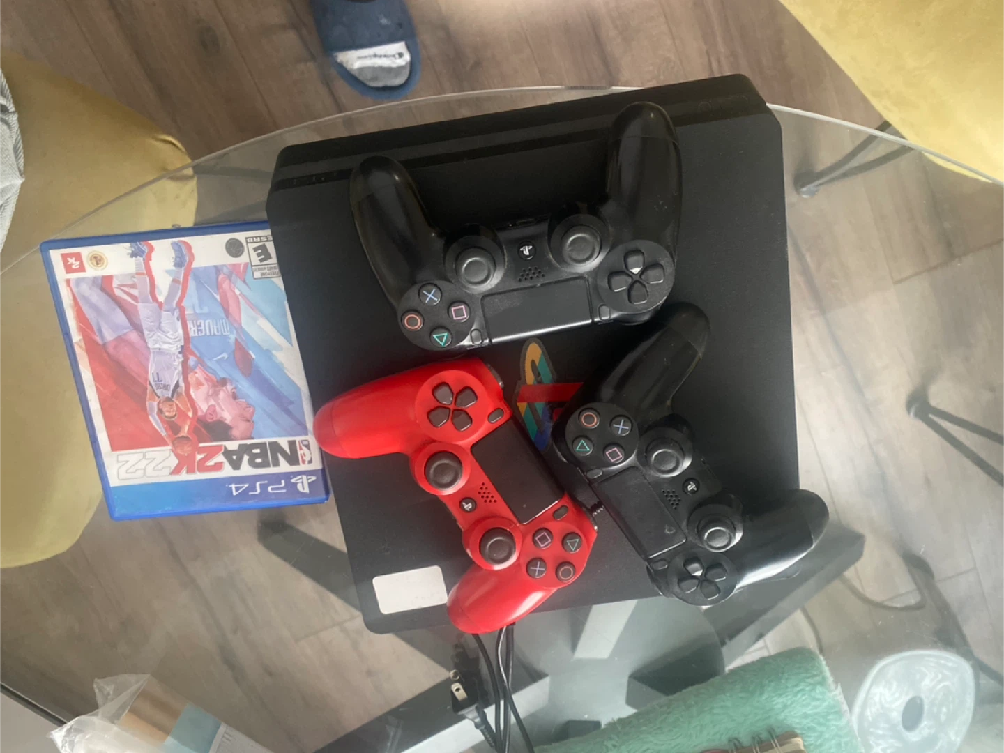 PlayStation 4 with NBA 2K22, GTA 5 and three Controllers